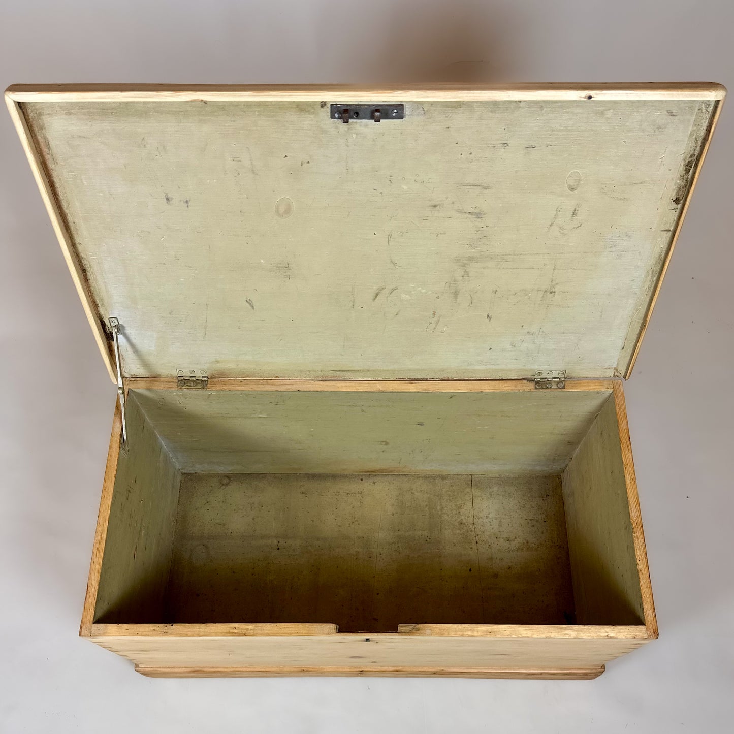 Antique Old Pine Trunk Chest
