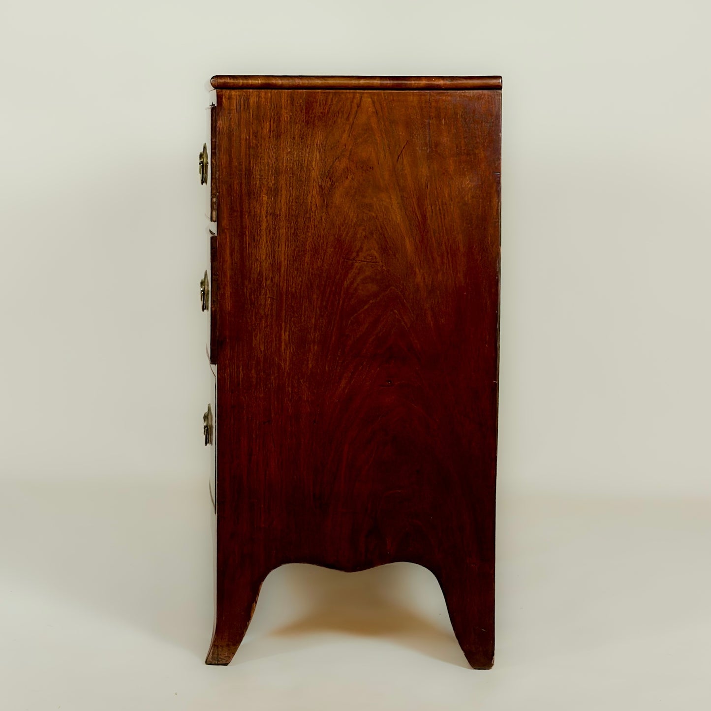 Antique Regency Mahogany Bow Front Chest of Drawers