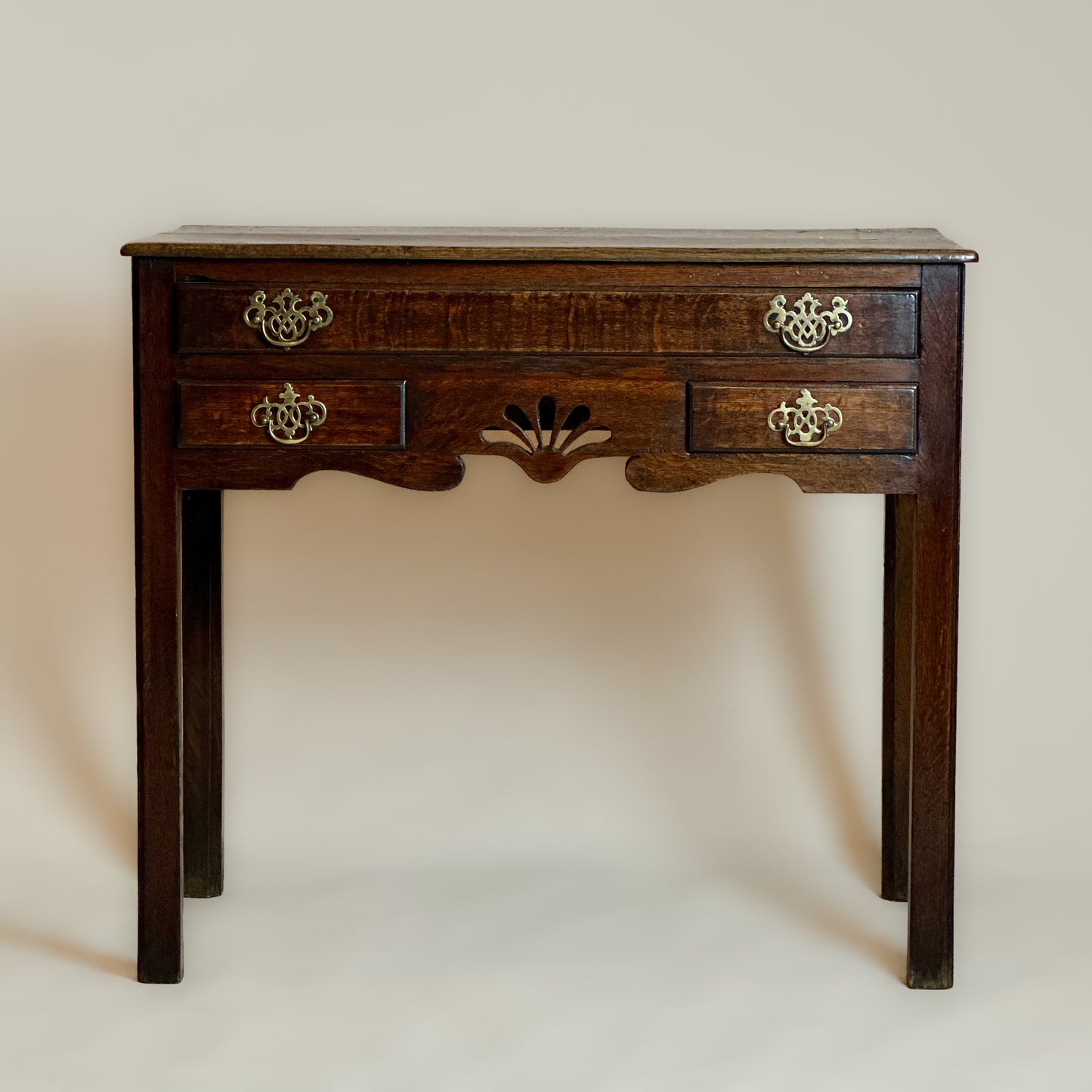 Antique Georgian Oak Lowboy Side Table