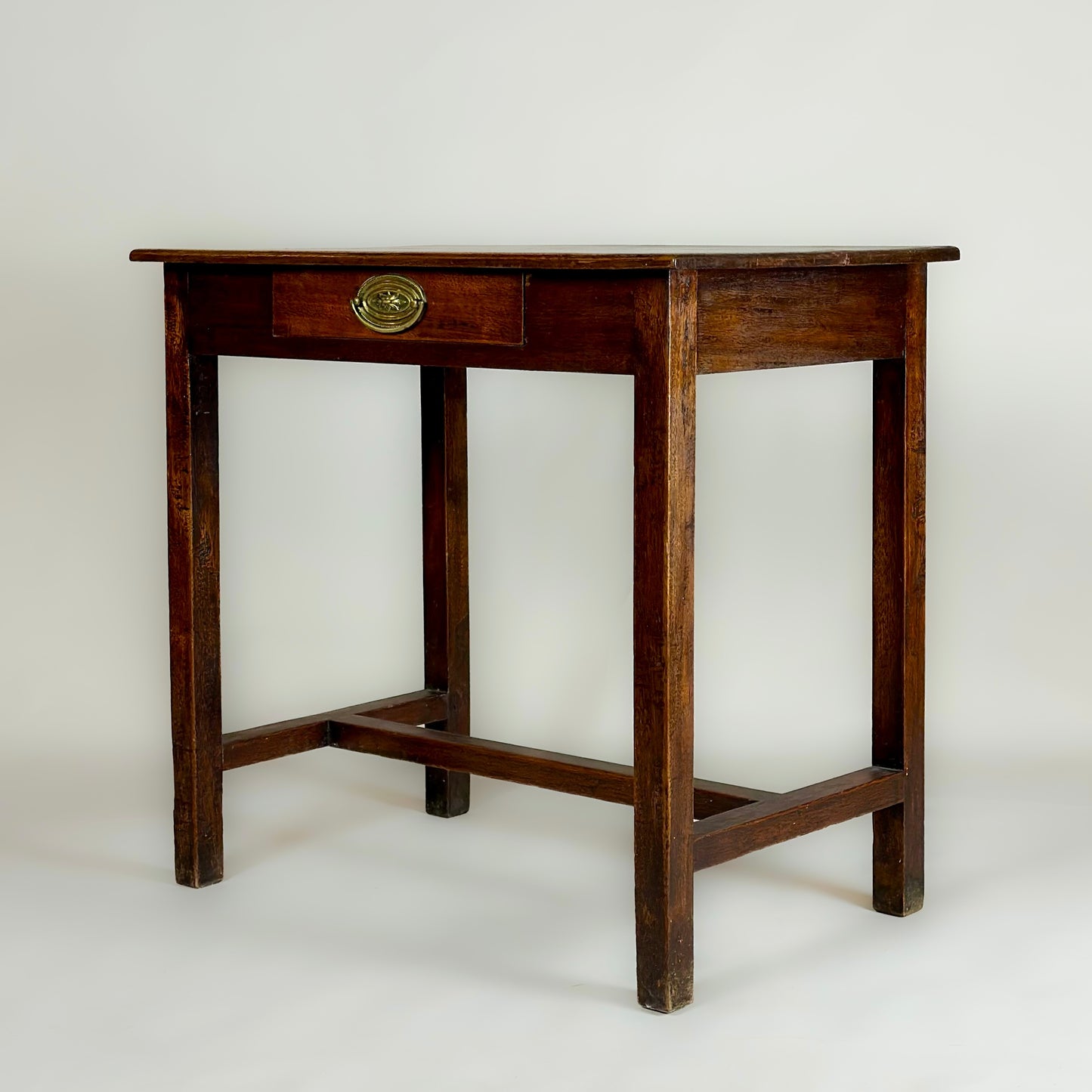 Antique Oak Side Table Writing Desk