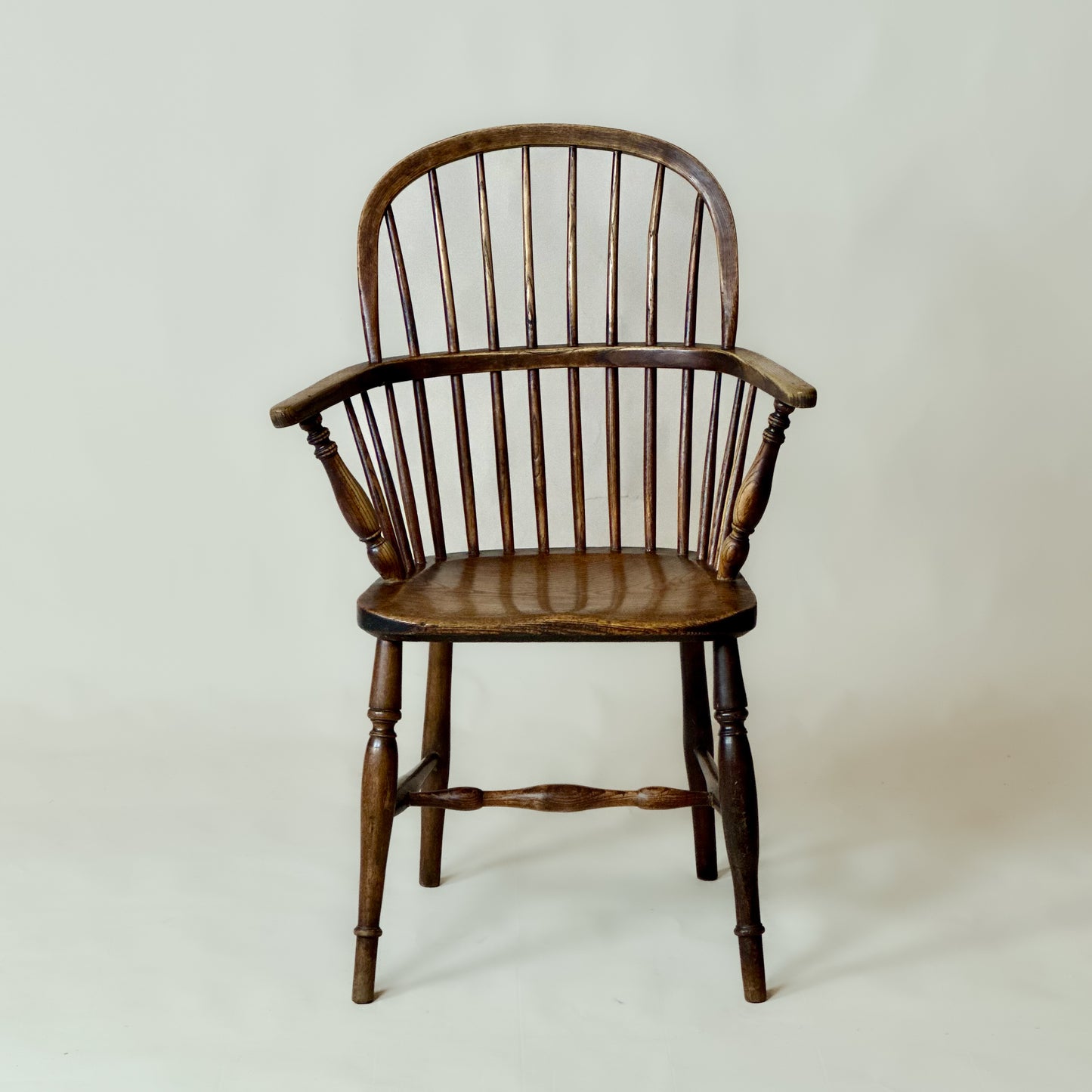 Antique 19th-Century Ash and Elm Windsor Chair