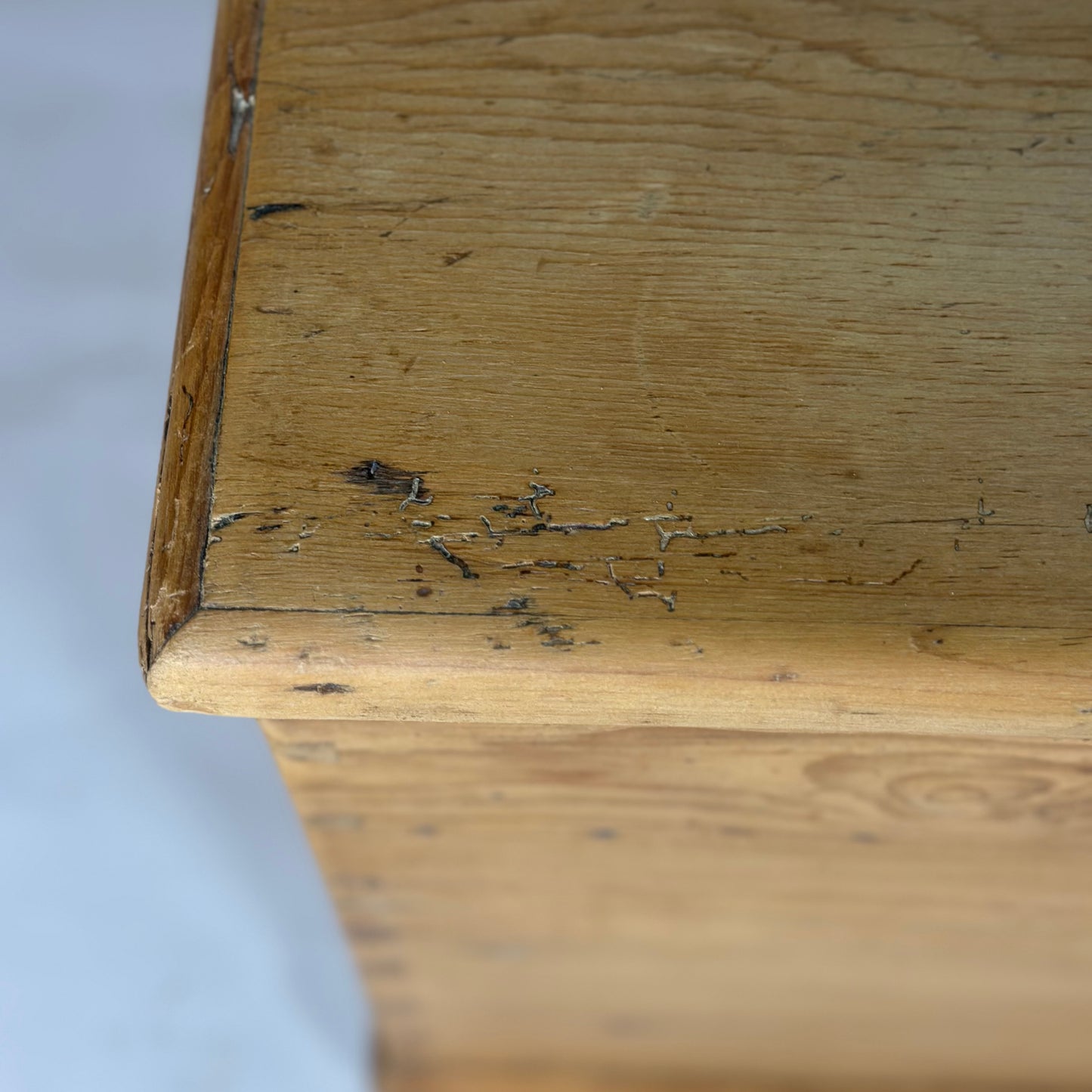 Large Antique Pine Trunk