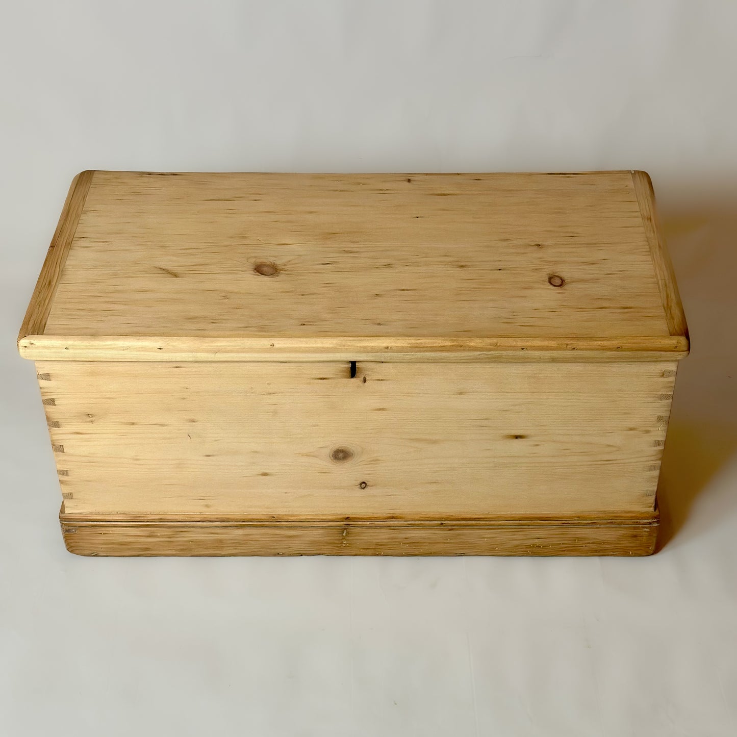 Antique Old Pine Trunk Chest