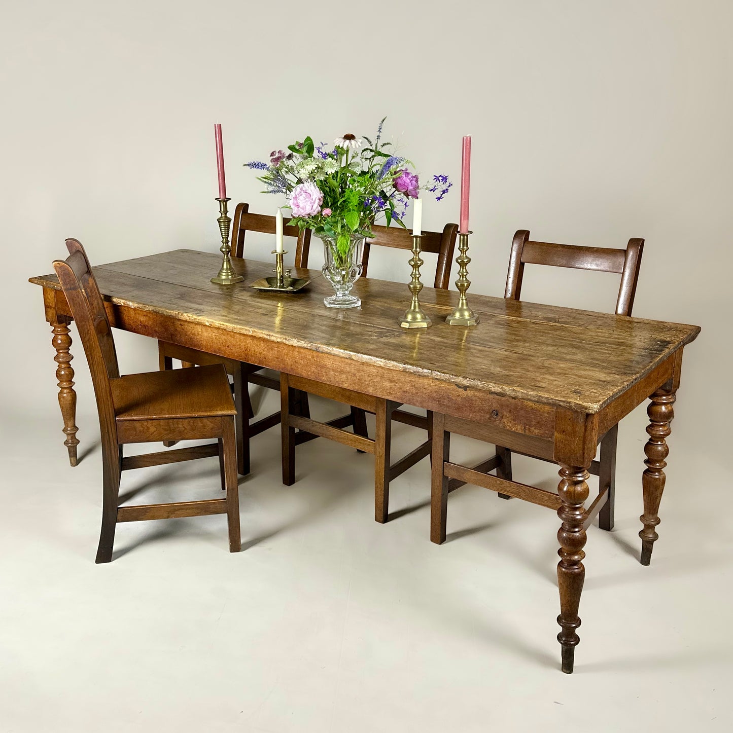 Antique Fruitwood Dining Table