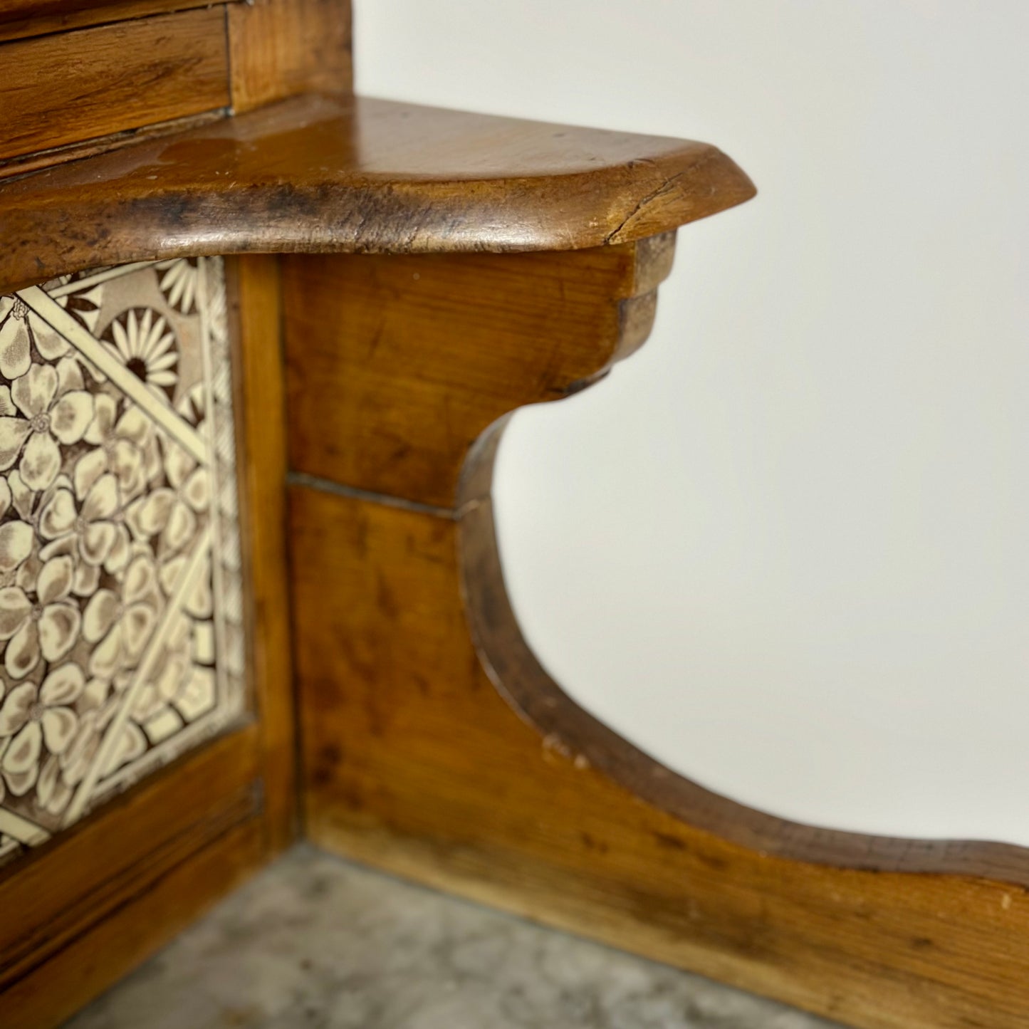 Victorian Pine Washstand with Marble Top