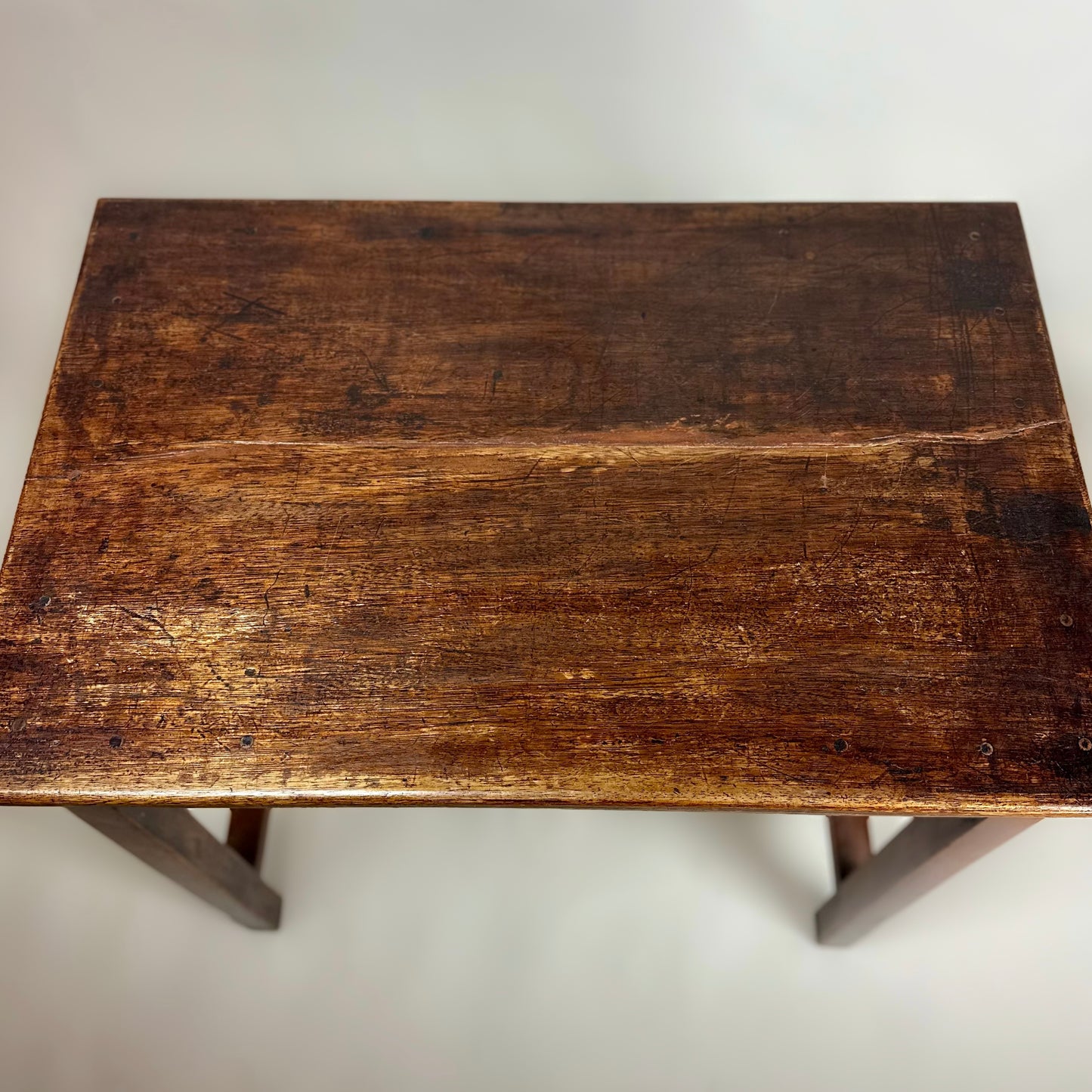 Antique Oak Side Table Writing Desk