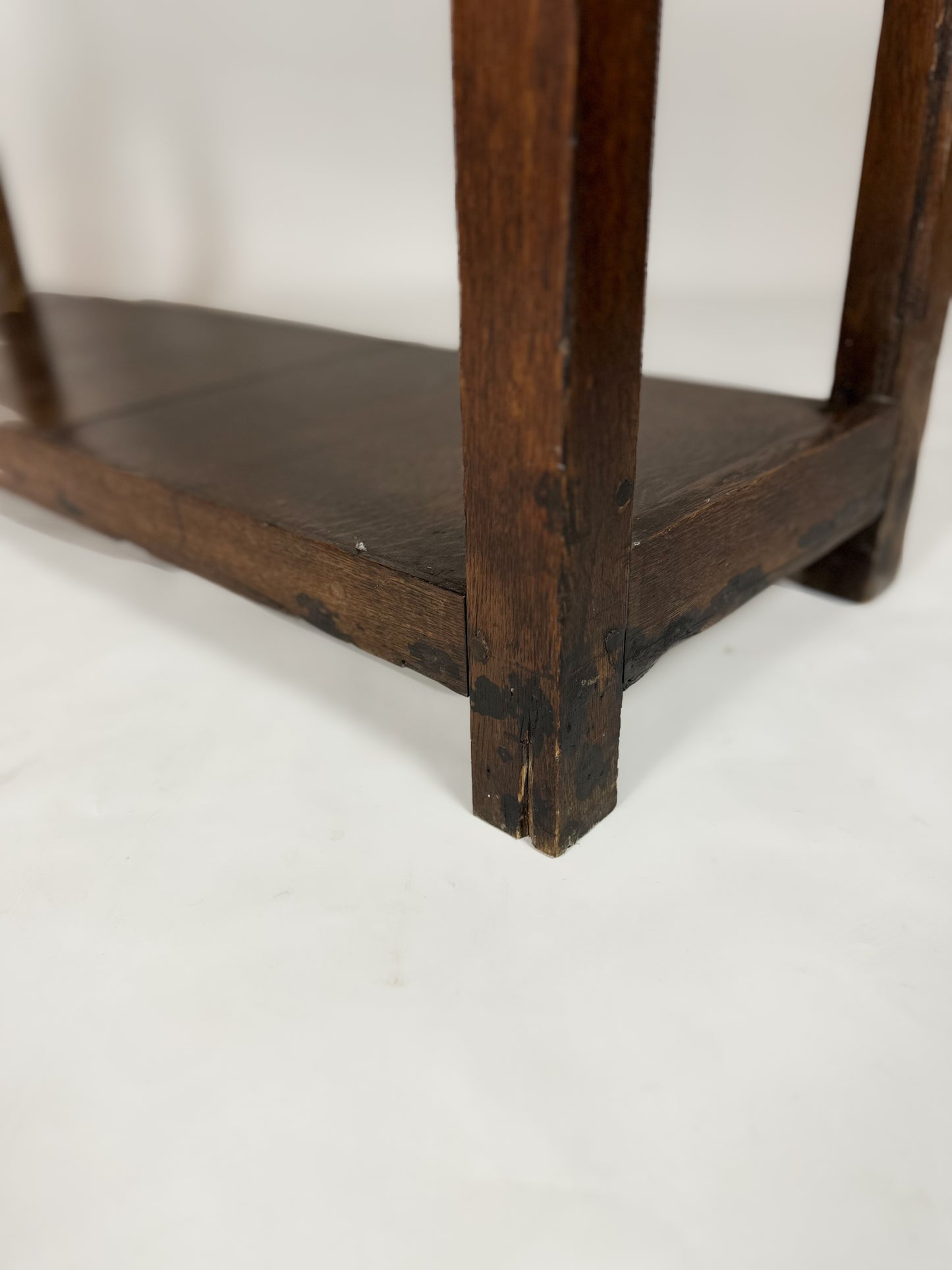 Antique Oak Console Hall Table