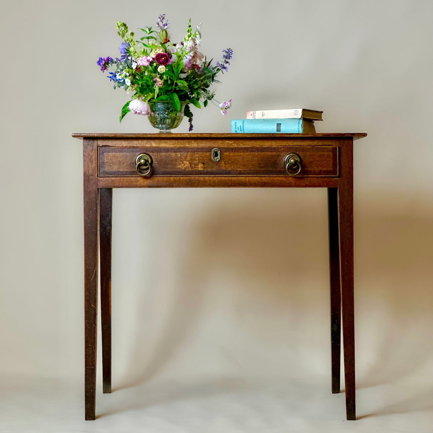 Antique Victorian Oak Writing Table