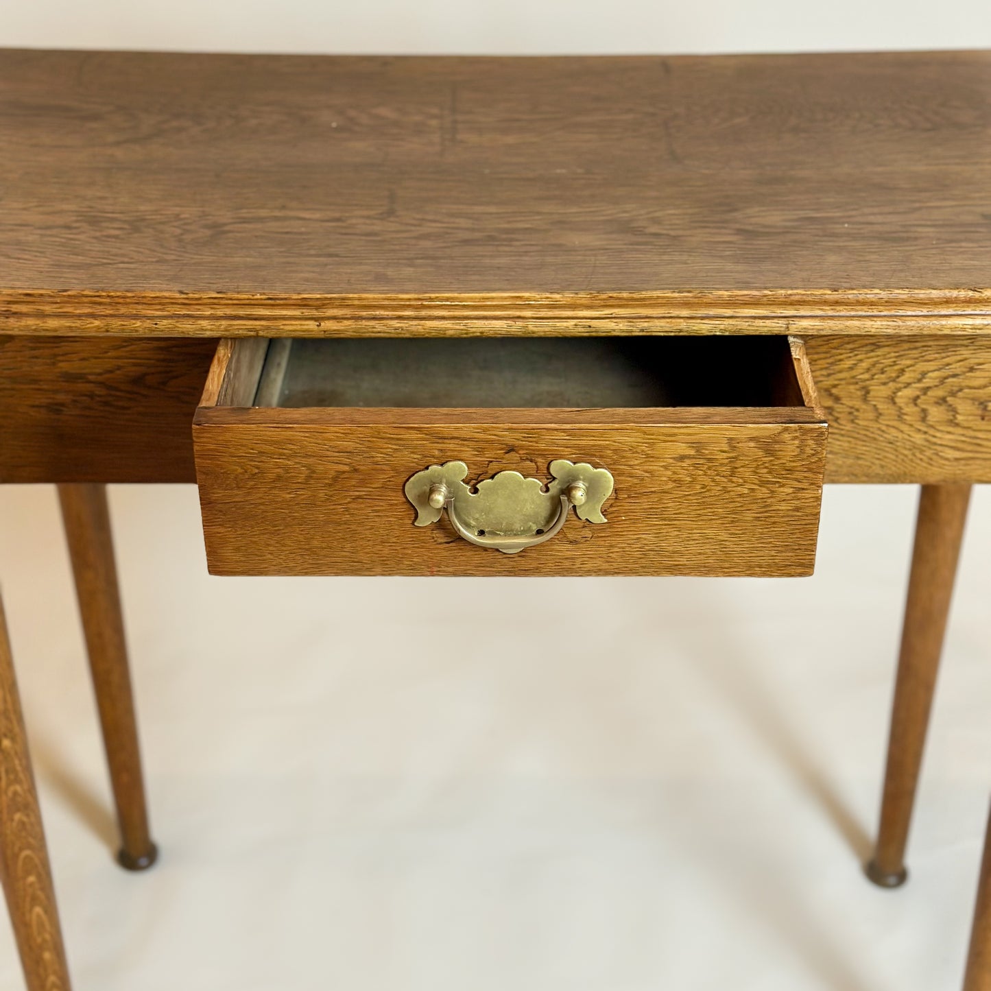 Antique Edwardian Oak Writing Table
