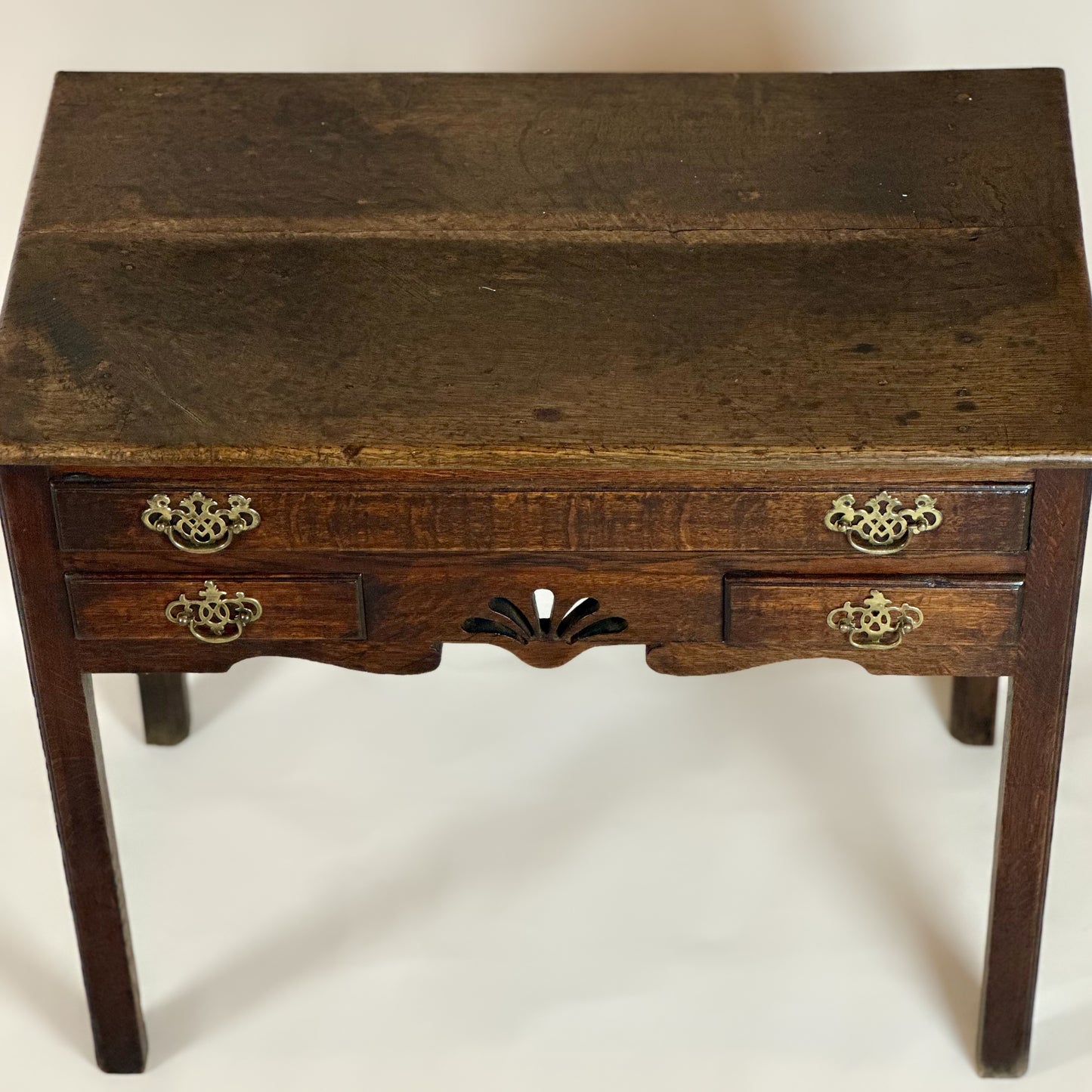 Antique Georgian Oak Lowboy Side Table