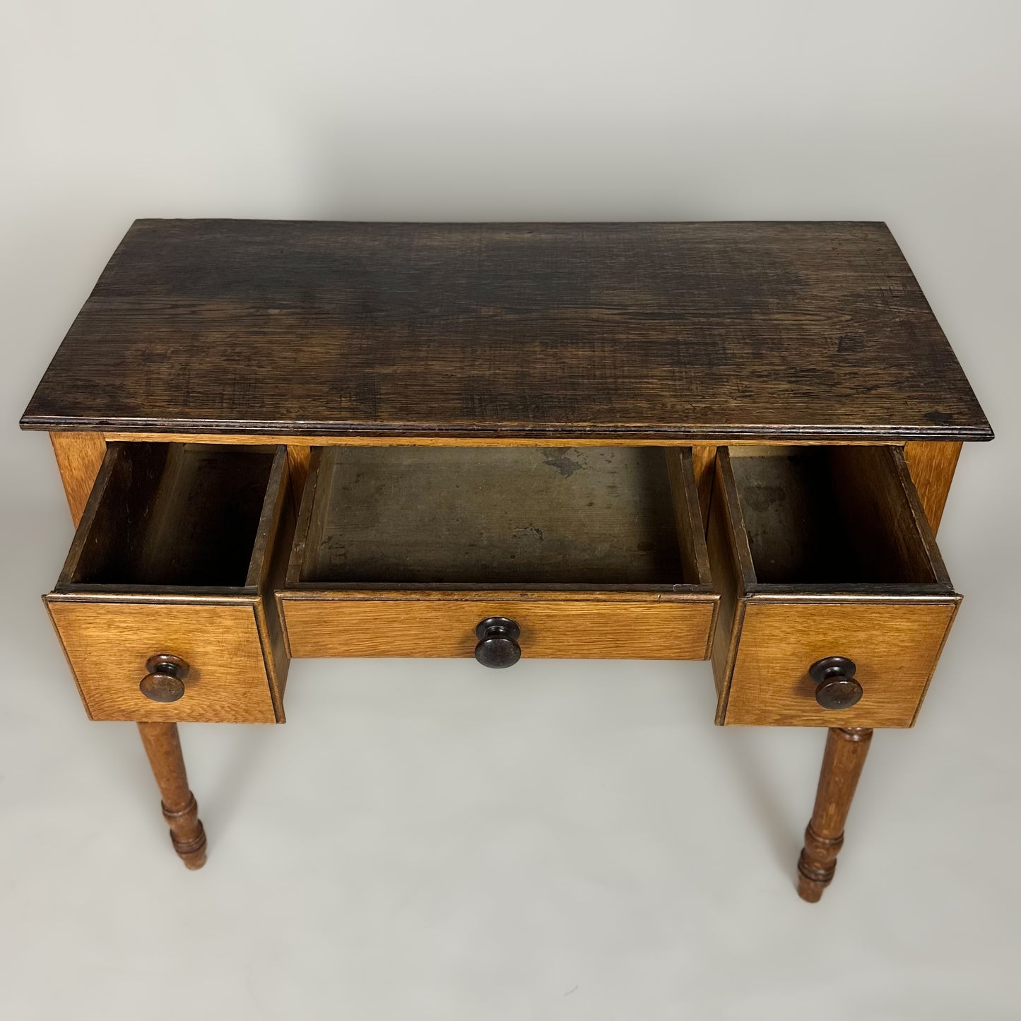 Antique Welsh Oak Lowboy Side Table