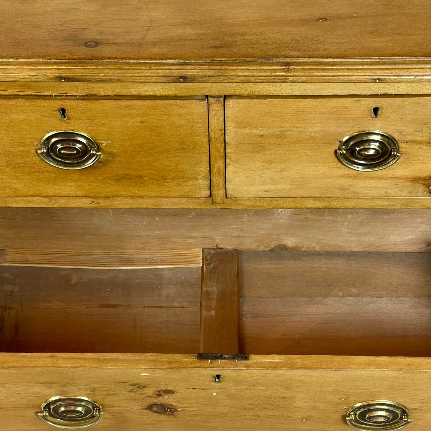 Victorian Antique Small Pine Chest of Drawers