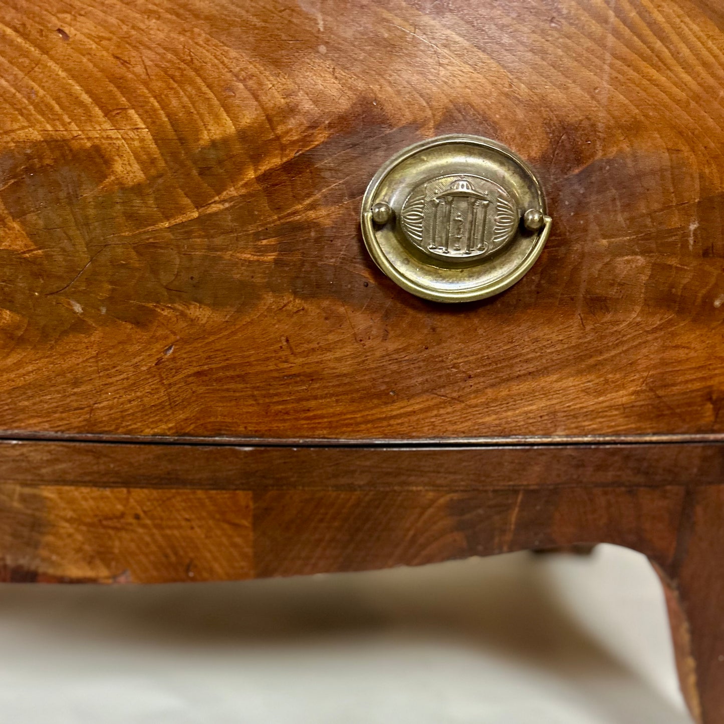 Antique Regency Mahogany Bow Front Chest of Drawers