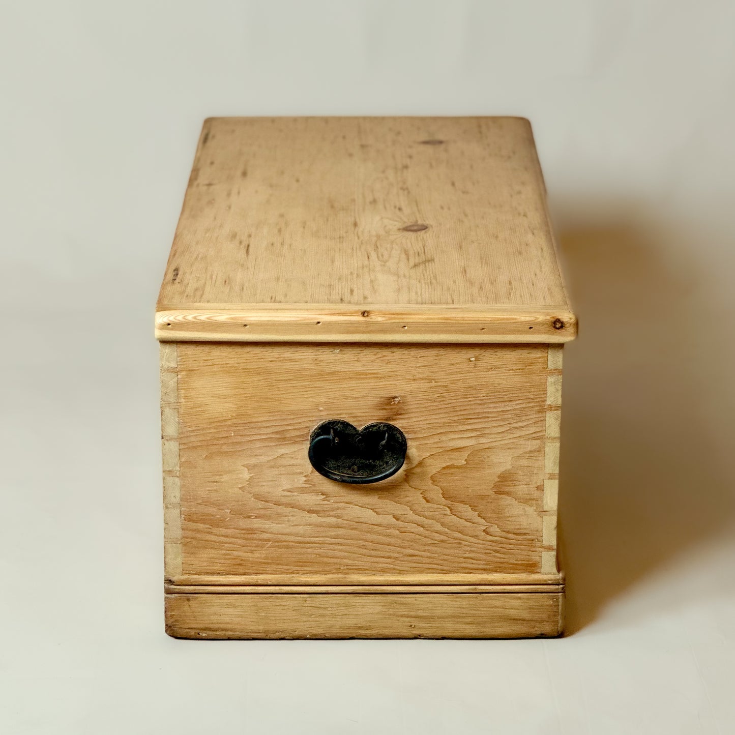 Antique Old Pine Trunk Chest