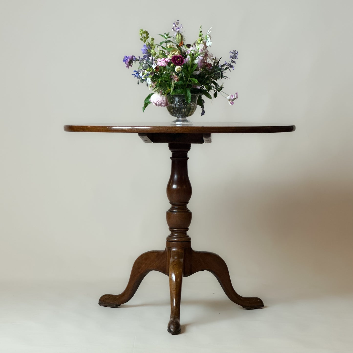 Antique Georgian Cuban Mahogany Tilt Top Table