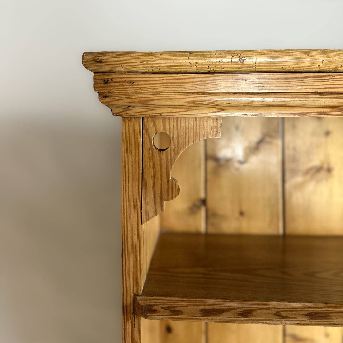 Large Pine Chapel Bookcase