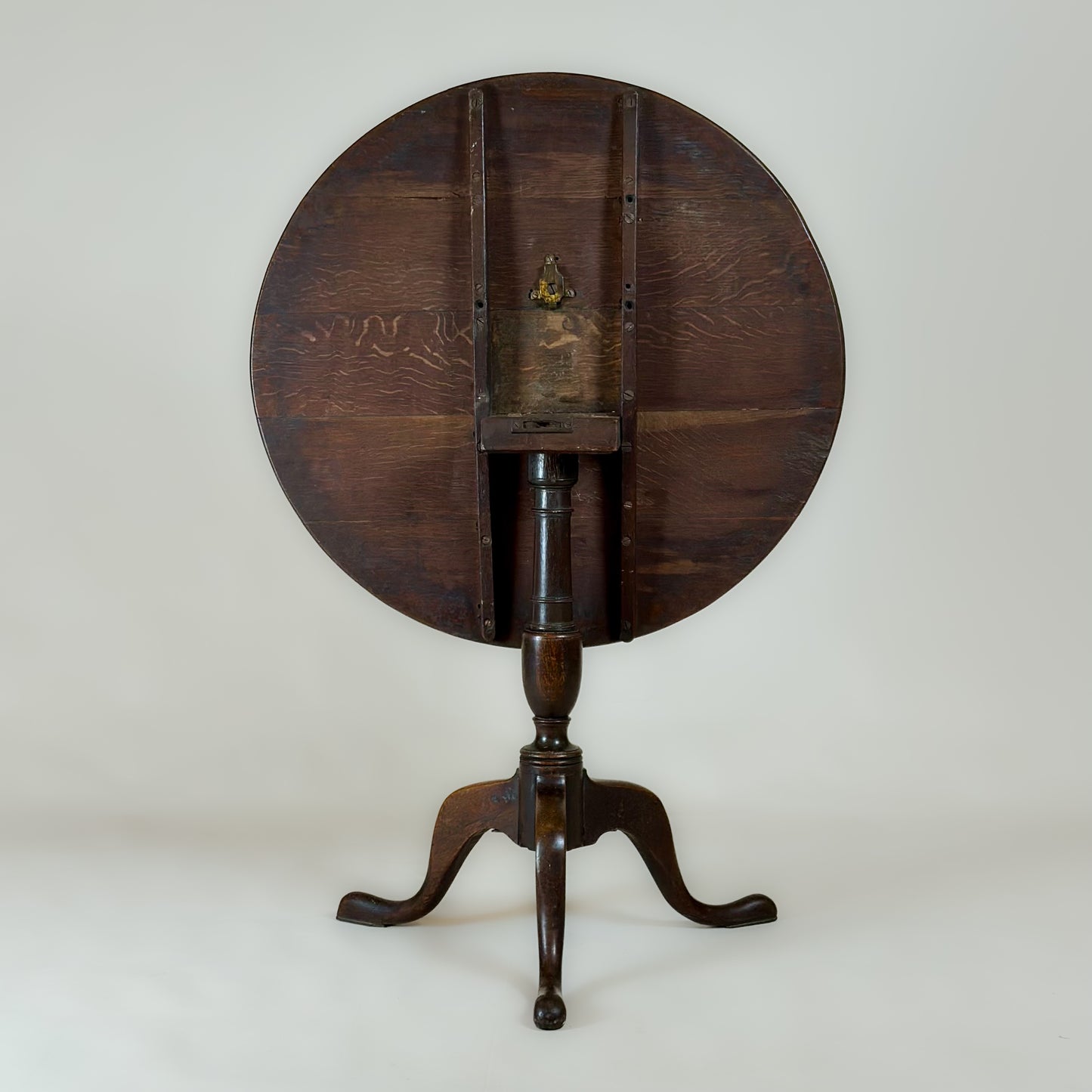 Antique Georgian Oak Tilt Top Tripod Table