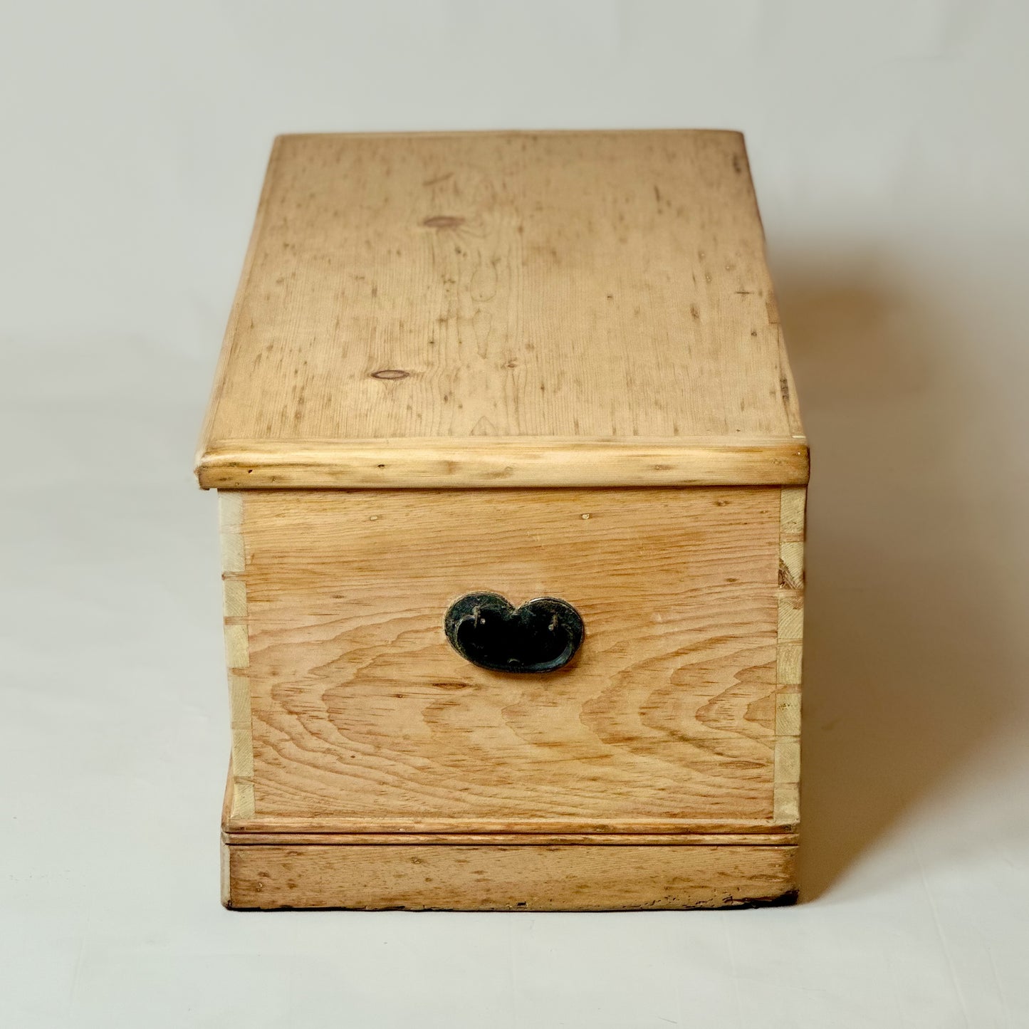 Antique Old Pine Trunk Chest