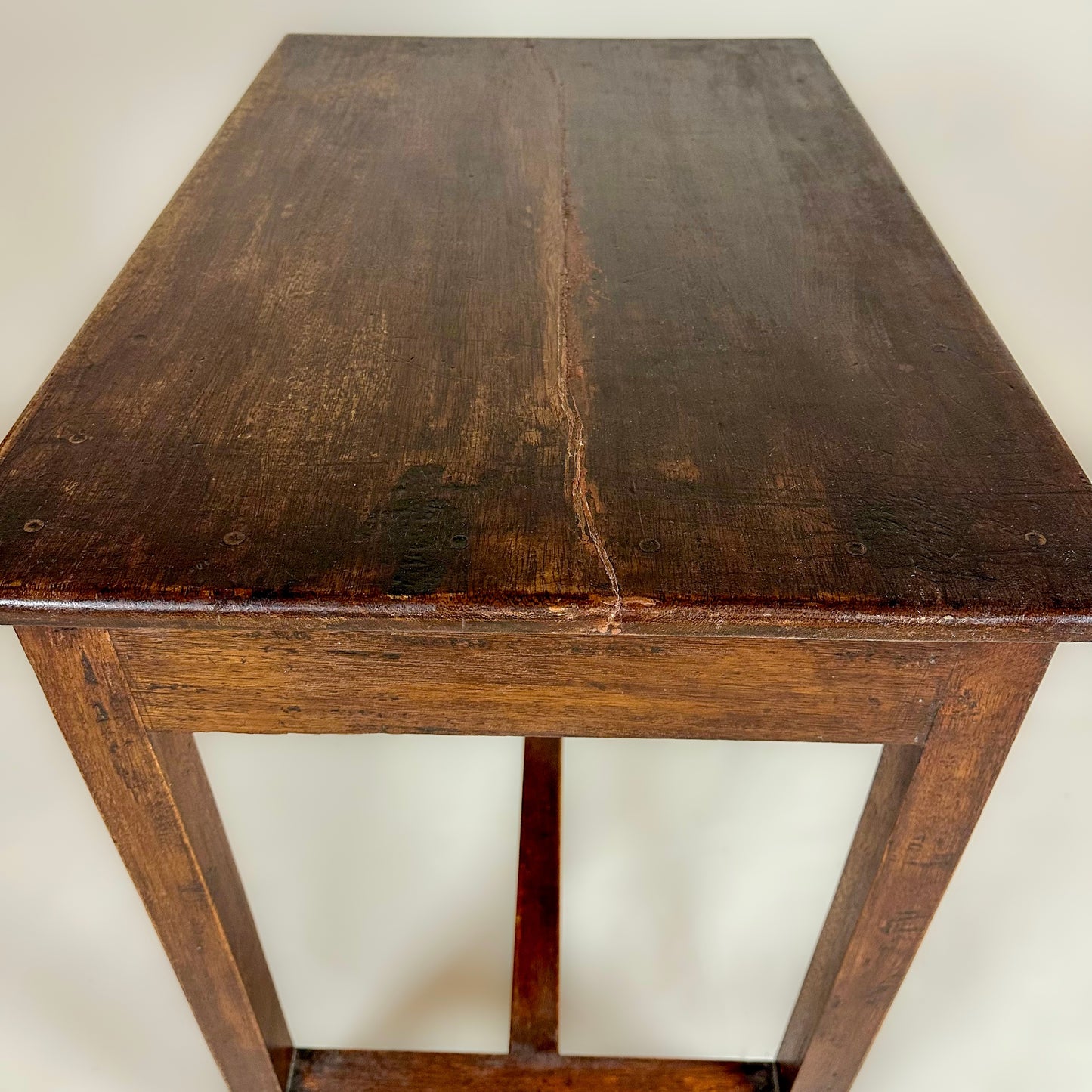 Antique Oak Side Table Writing Desk