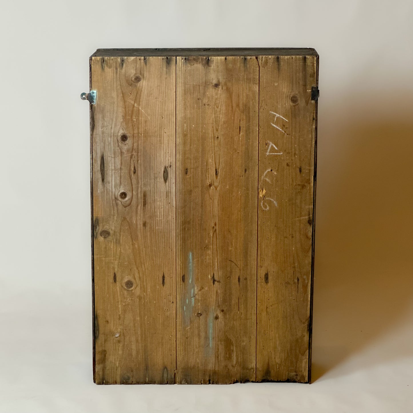 Antique Oak Spice Cupboard – Flat-Back Narrow Wall Cupboard