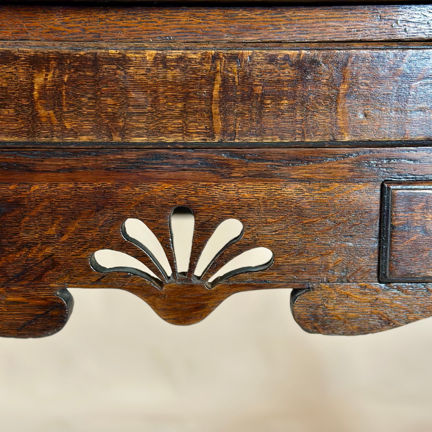 Antique Georgian Oak Lowboy Side Table