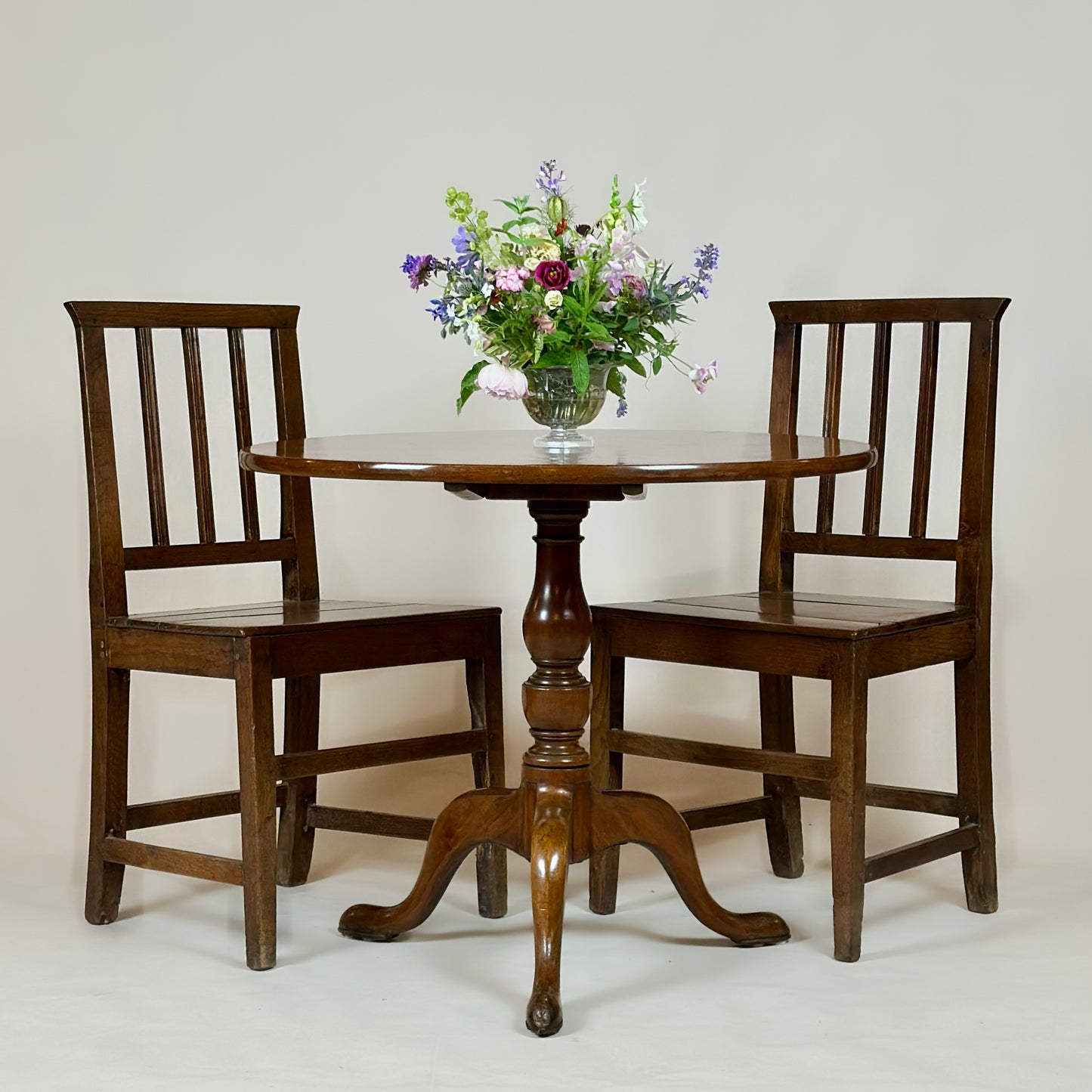 Antique Georgian Cuban Mahogany Tilt Top Table