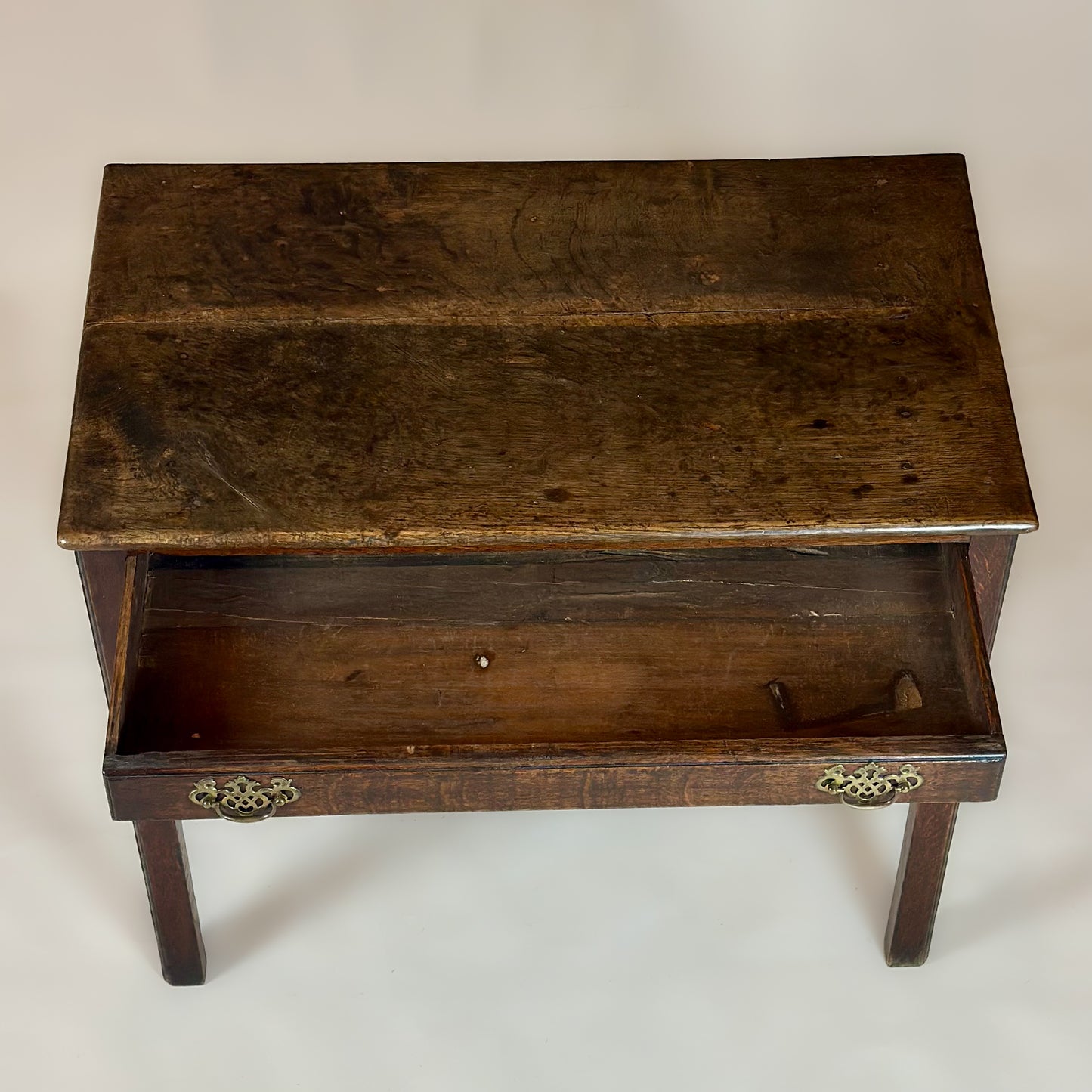Antique Georgian Oak Lowboy Side Table
