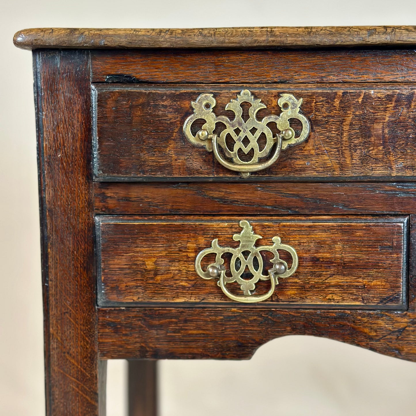 Antique Georgian Oak Lowboy Side Table