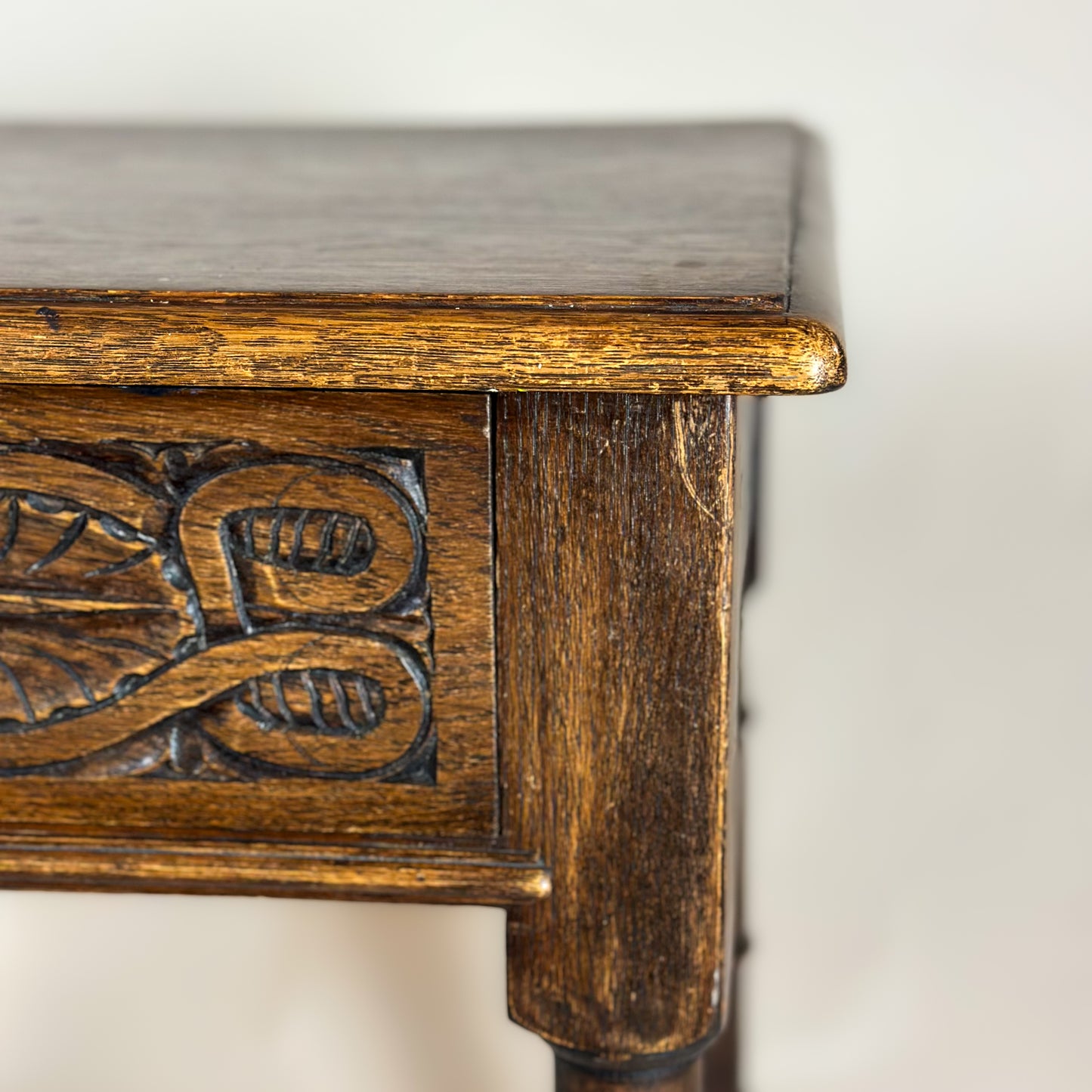 Traditional Oak Writing Desk or Console Table
