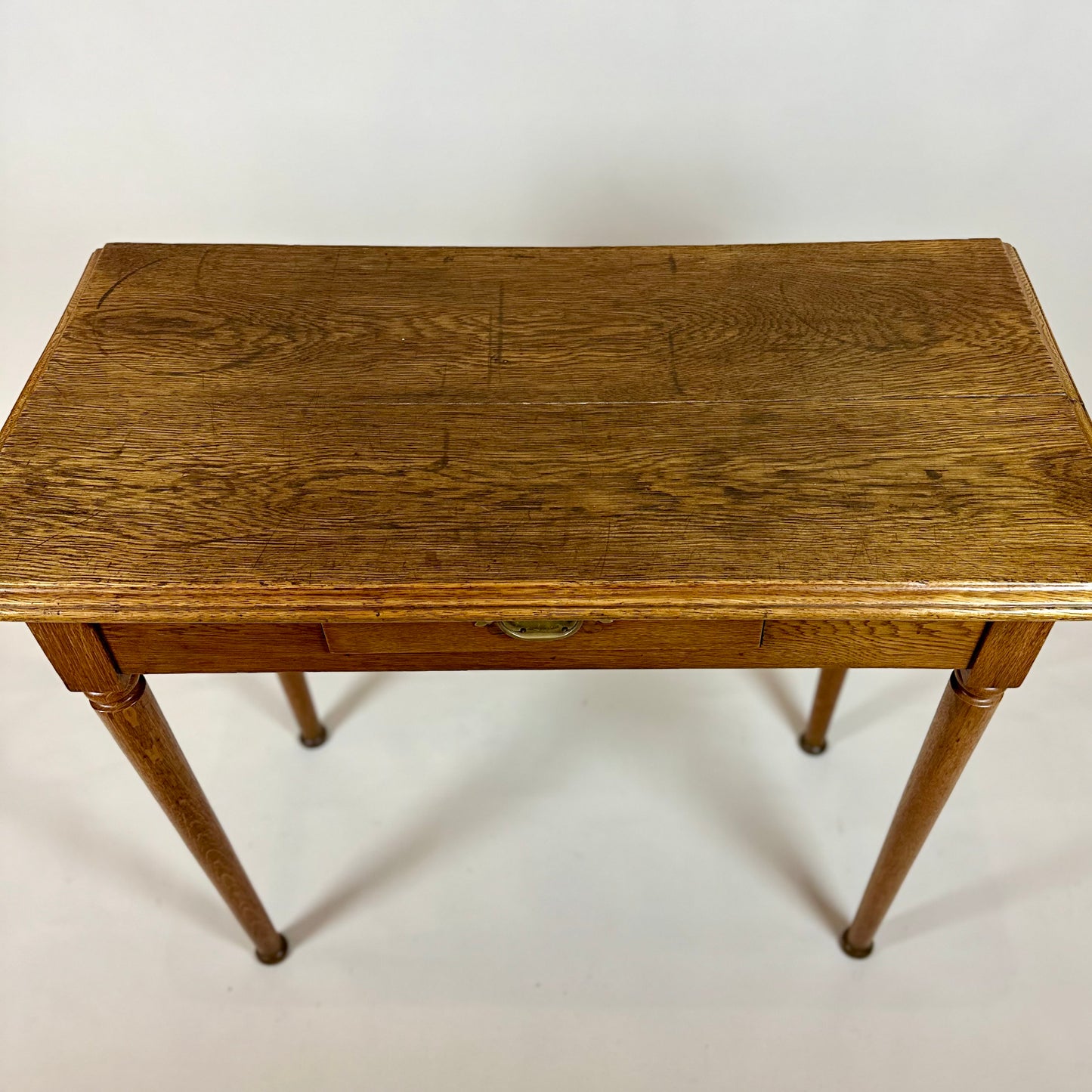 Antique Edwardian Oak Writing Table