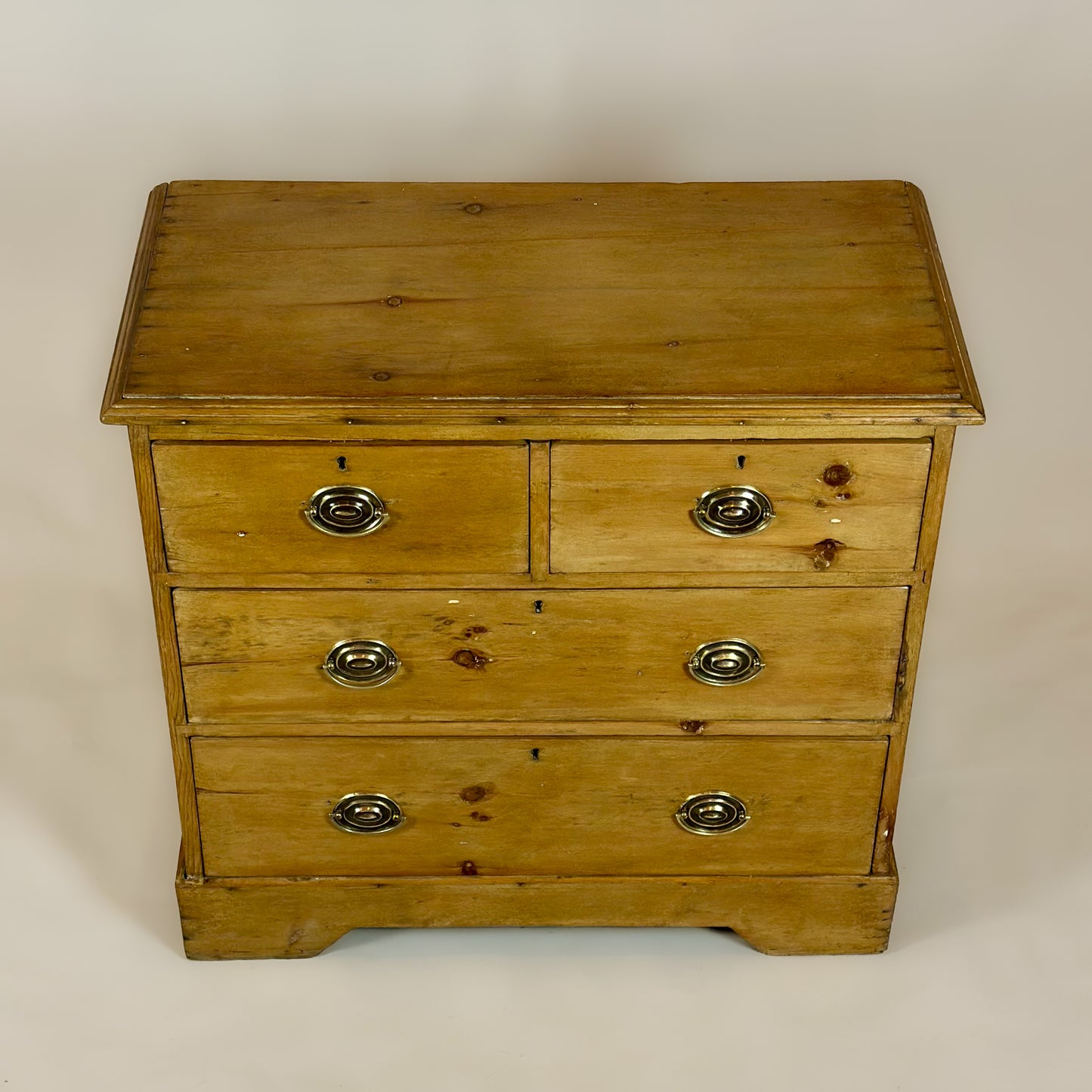 Victorian Antique Small Pine Chest of Drawers