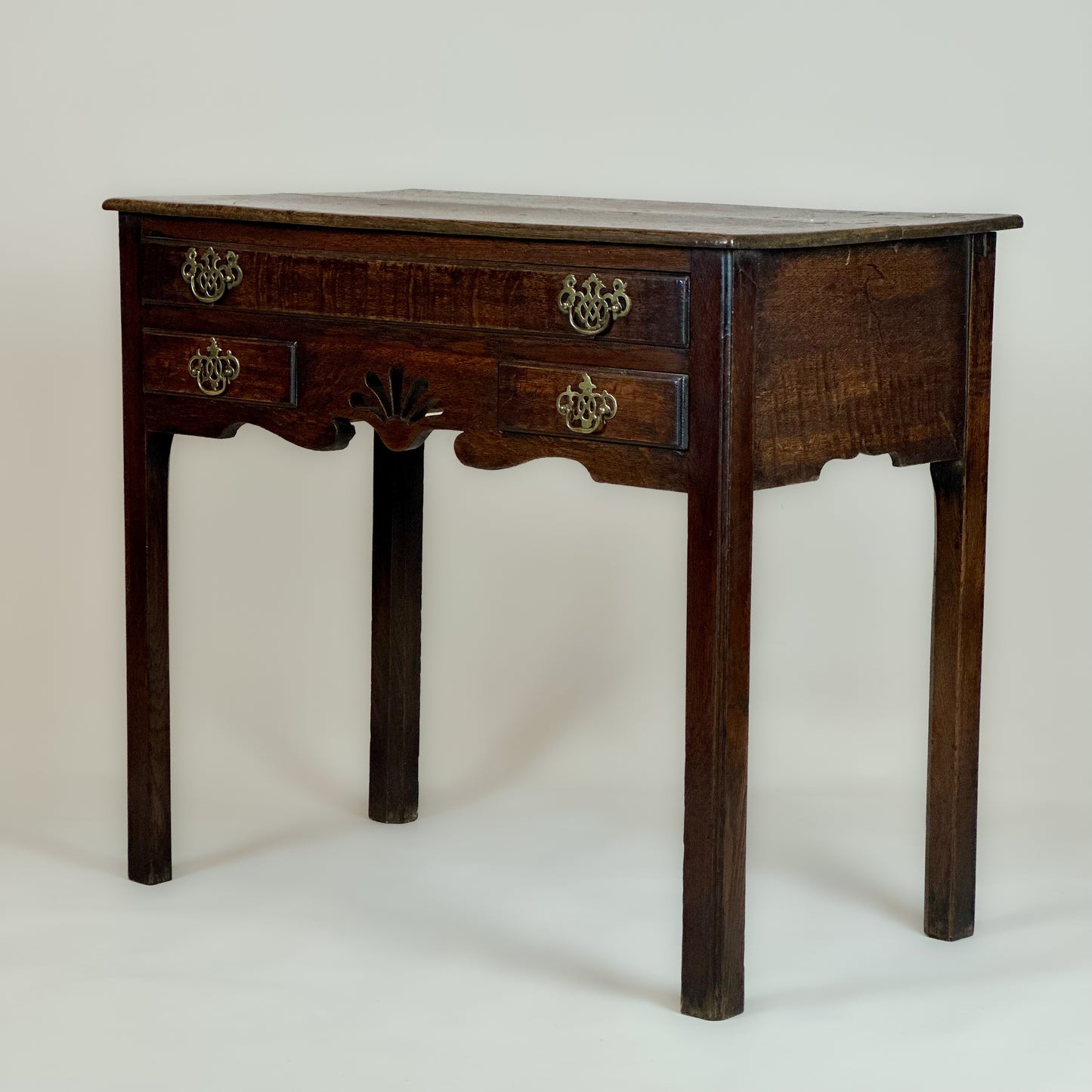 Antique Georgian Oak Lowboy Side Table