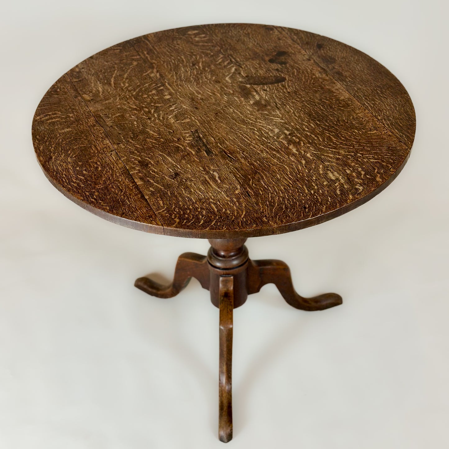 Antique Georgian Oak Tilt Top Table