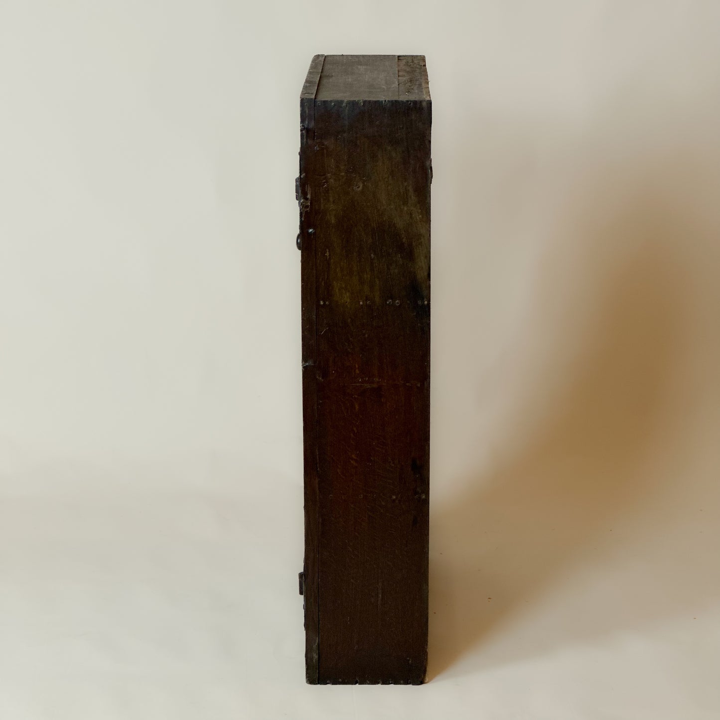 Antique Oak Spice Cupboard – Flat-Back Narrow Wall Cupboard