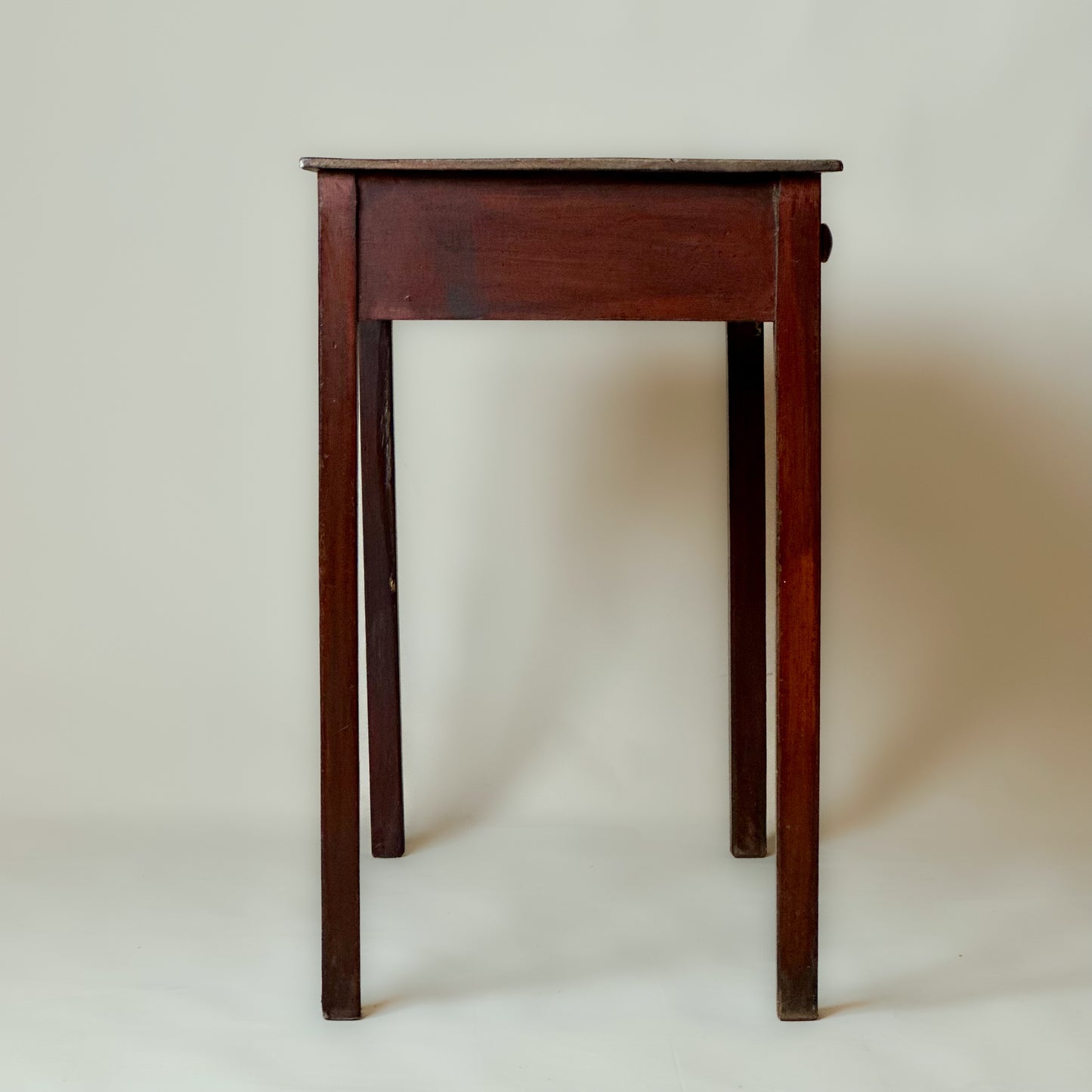 Antique Victorian Stained Pine Side Table Writing Desk