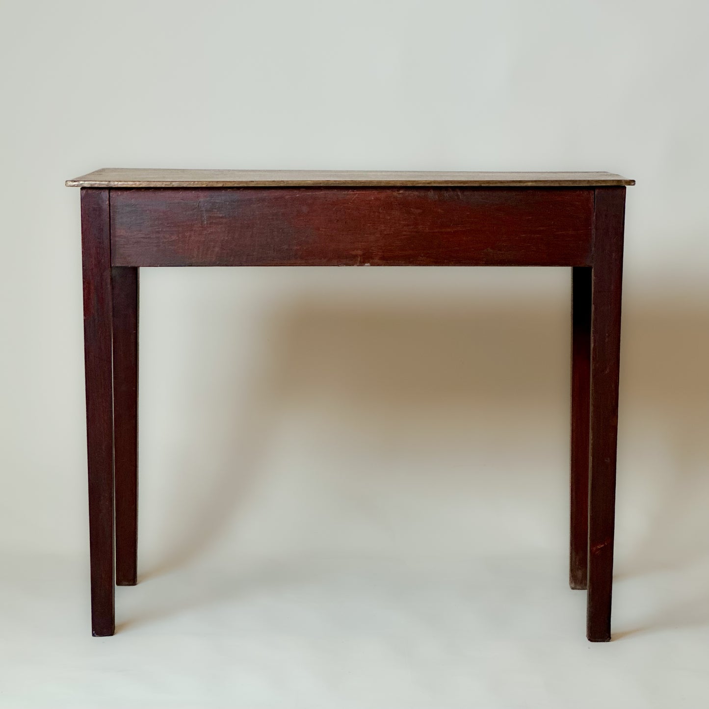 Antique Victorian Stained Pine Side Table Writing Desk