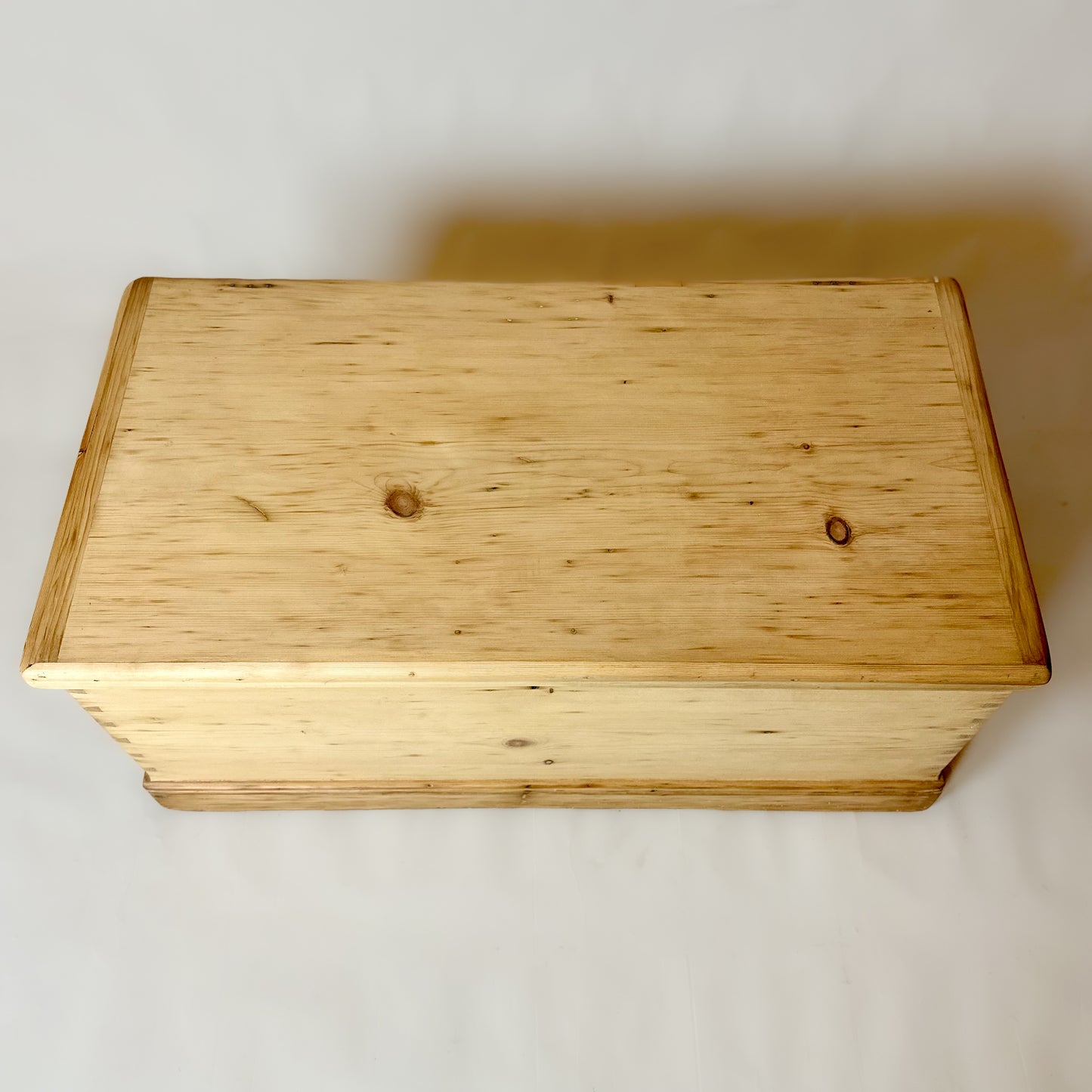 Antique Old Pine Trunk Chest