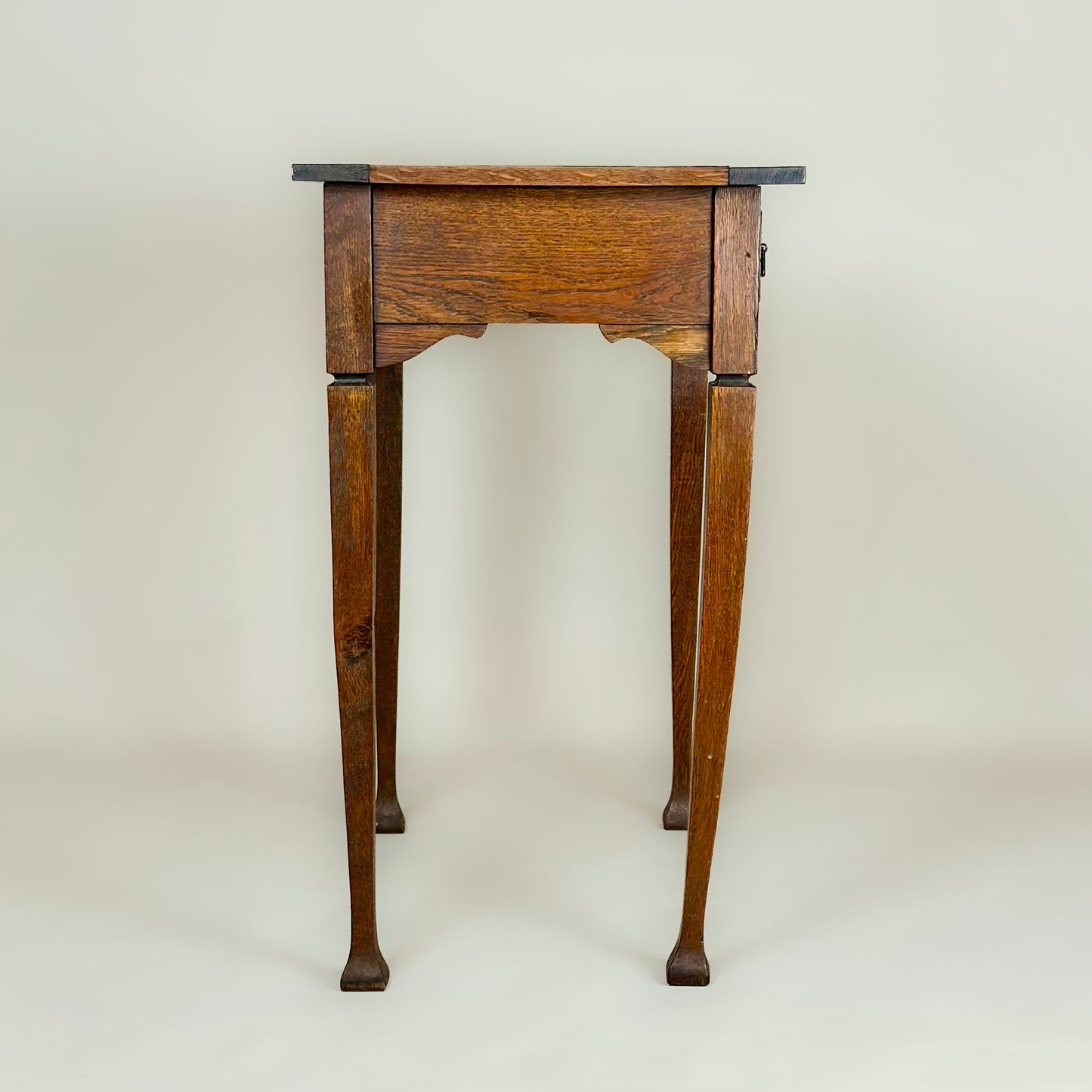 Arts & Crafts Oak Writing Side Table