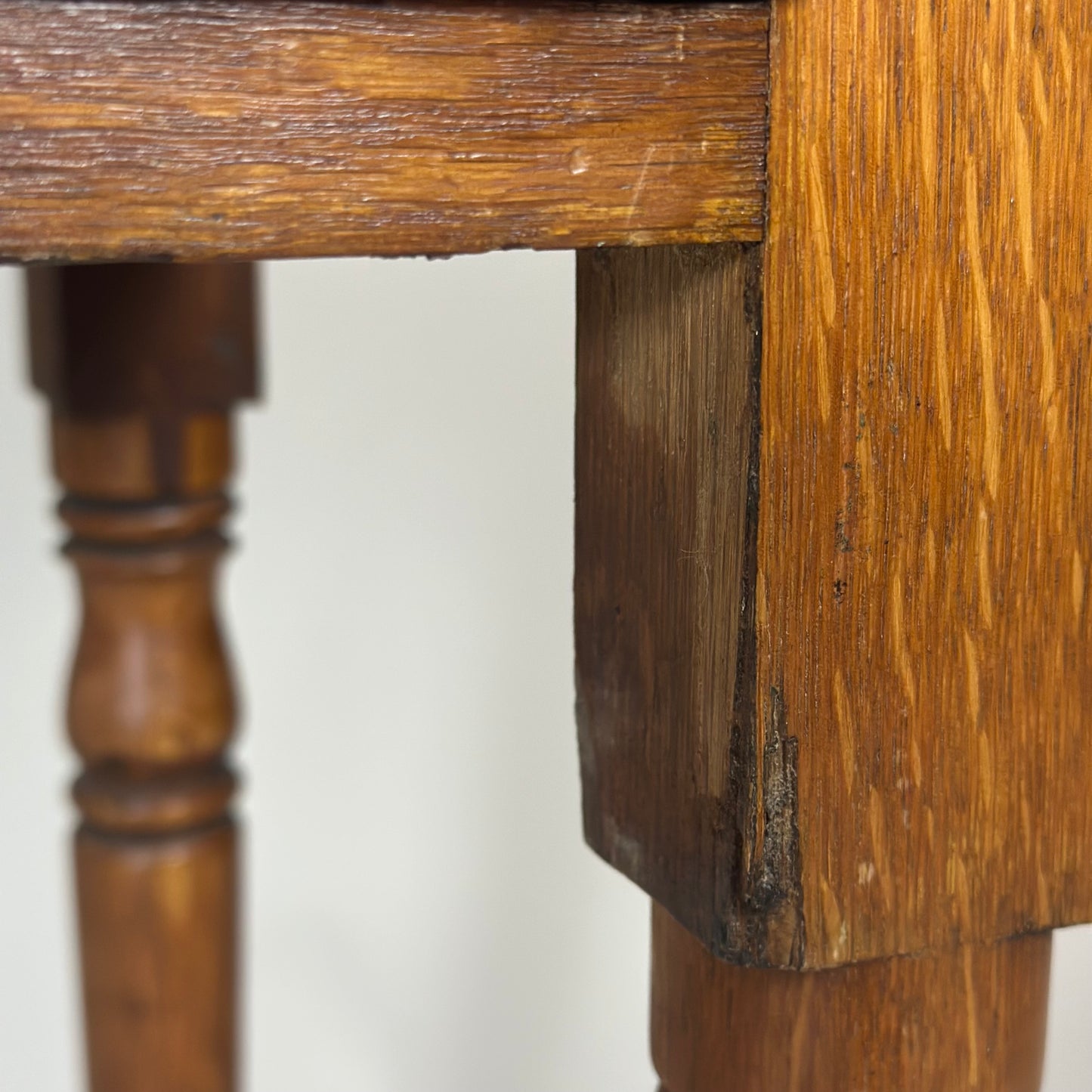 Antique Welsh Oak Lowboy Side Table