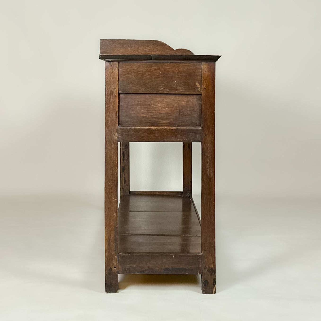 Antique Oak Console Hall Table