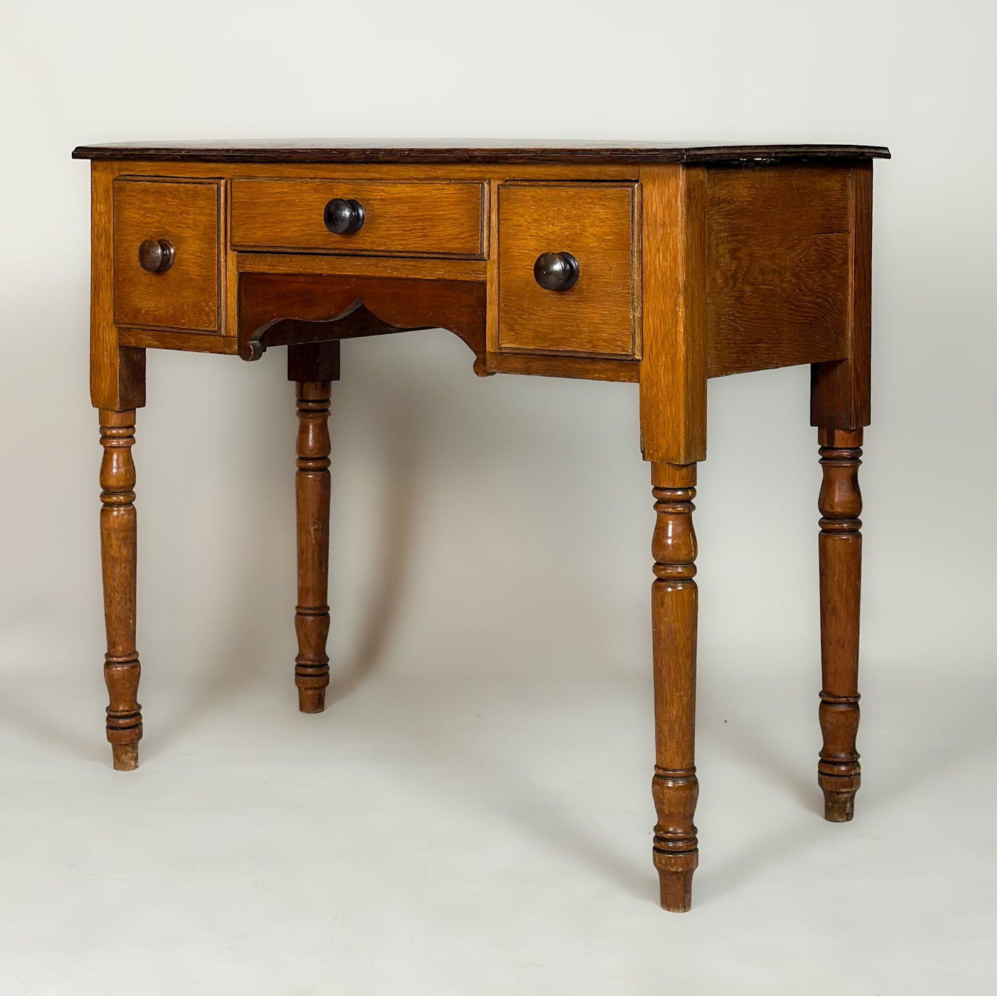 Antique Welsh Oak Lowboy Side Table