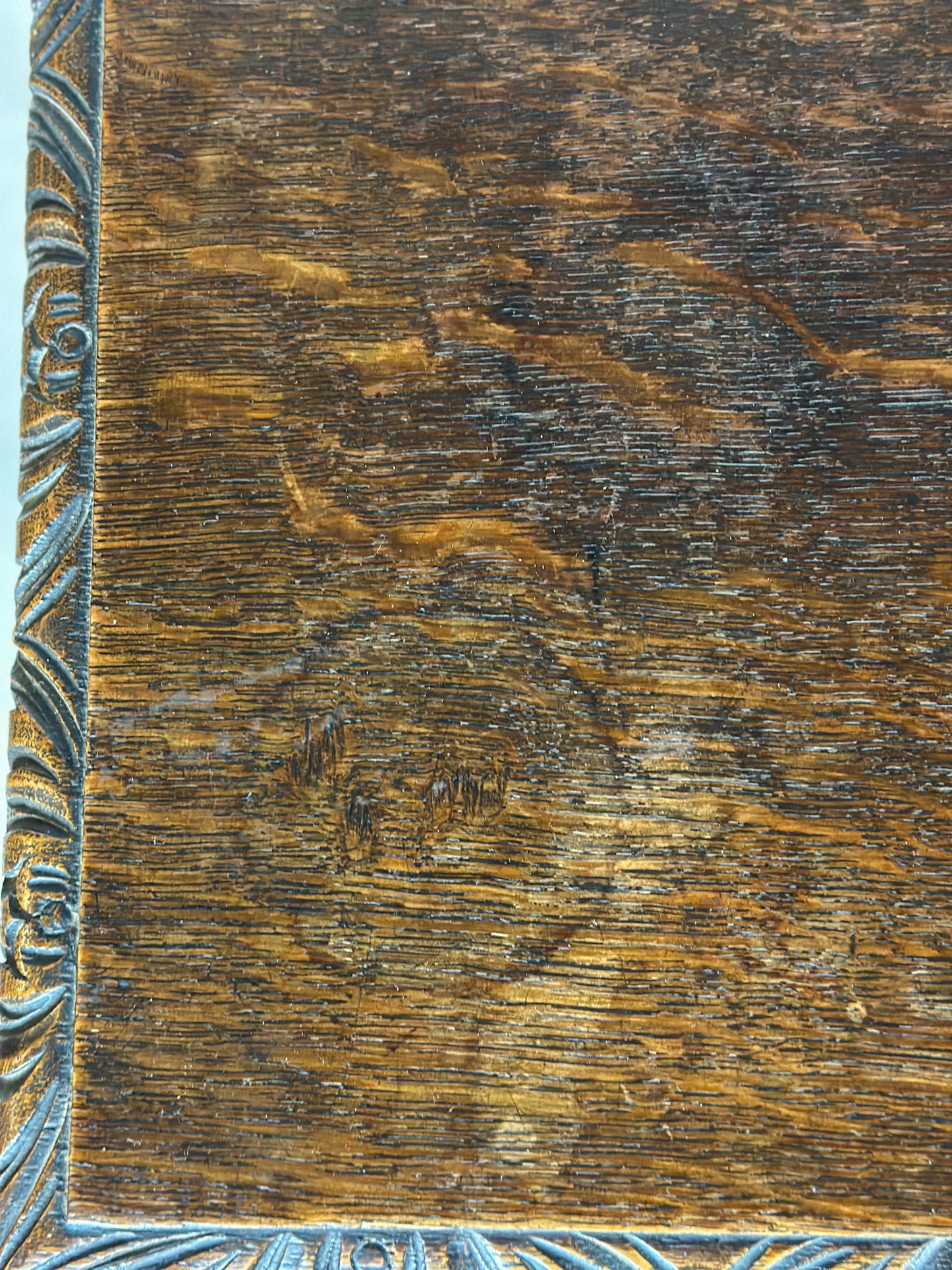 Antique Narrow Oak Hall Table or Console Table