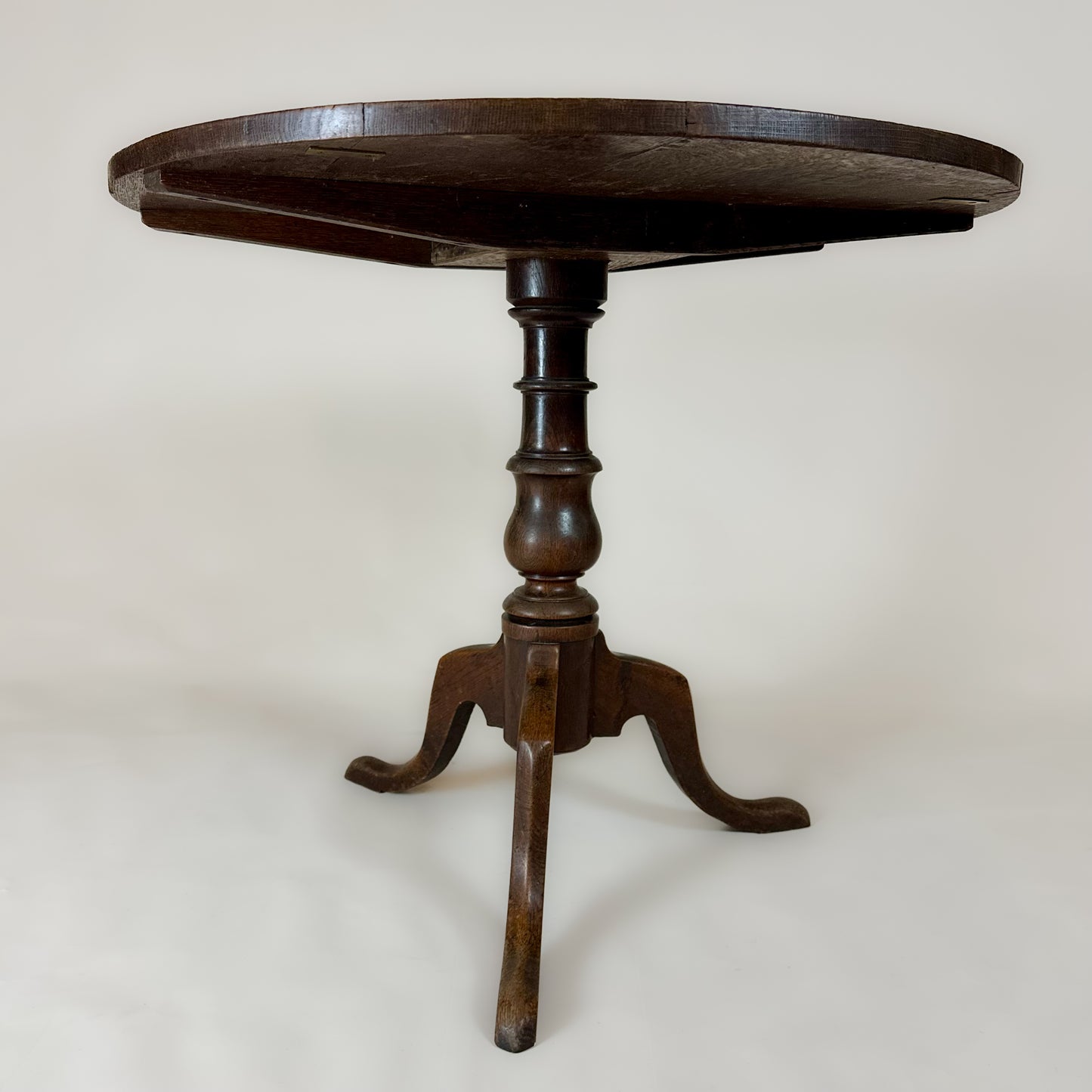 Antique Georgian Oak Tilt Top Table