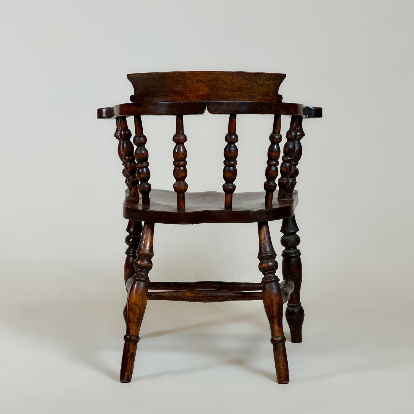 Antique Captain’s Chair Or Smoker’s Bow Chair