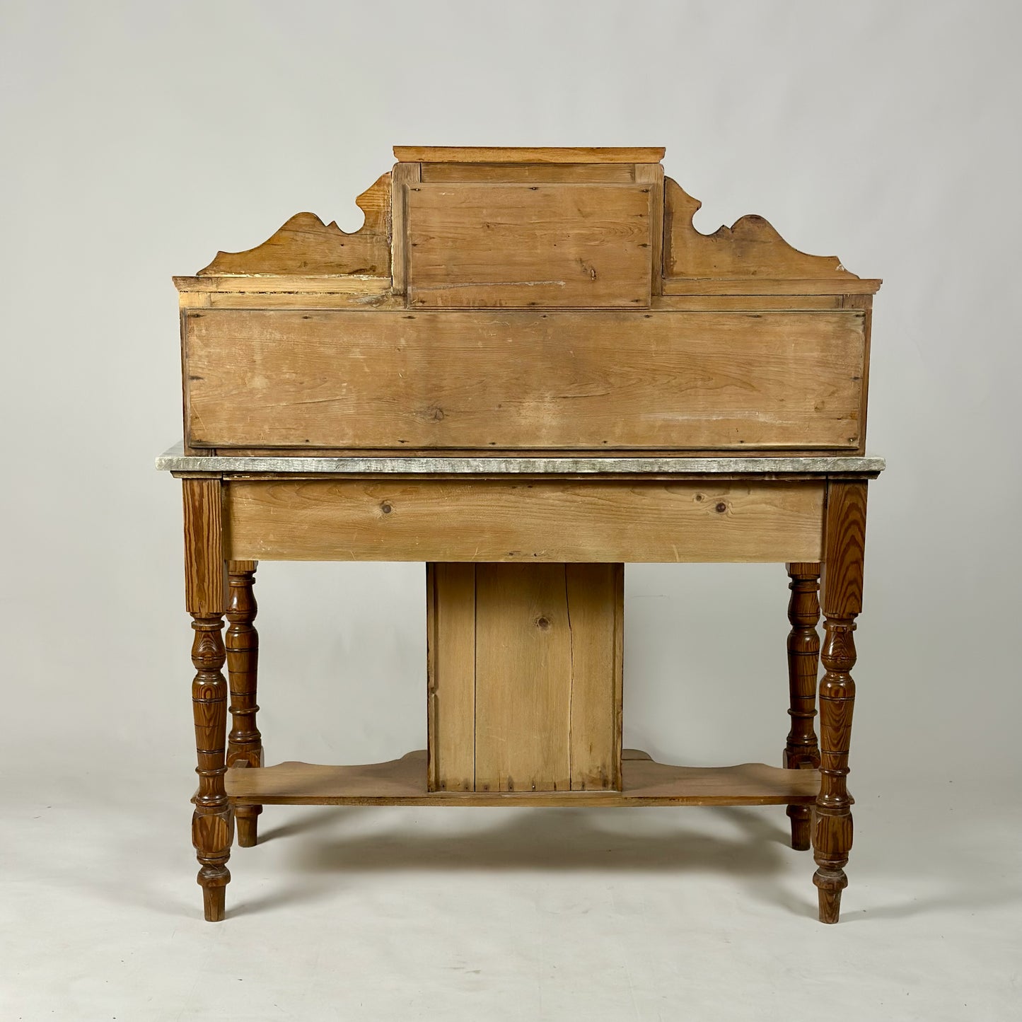 Victorian Pine Washstand with Marble Top
