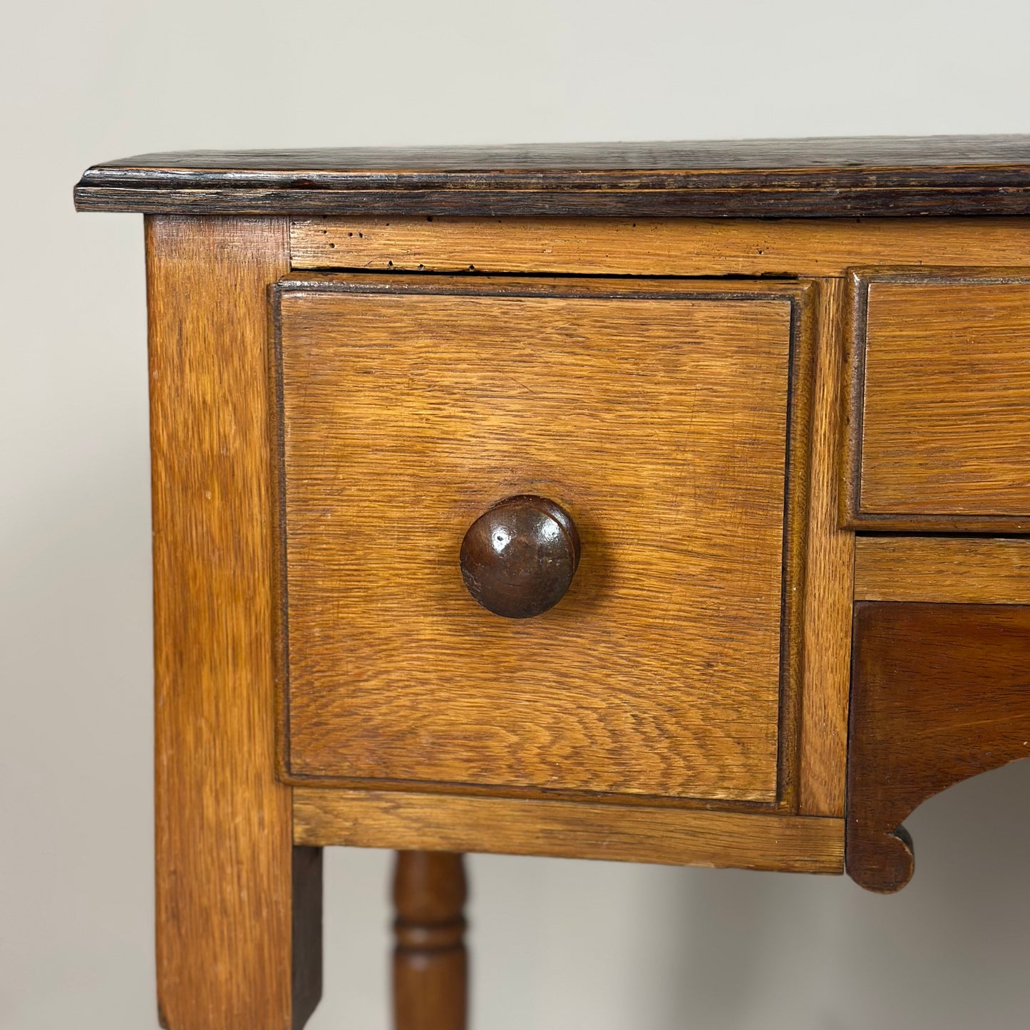 Antique Welsh Oak Lowboy Side Table