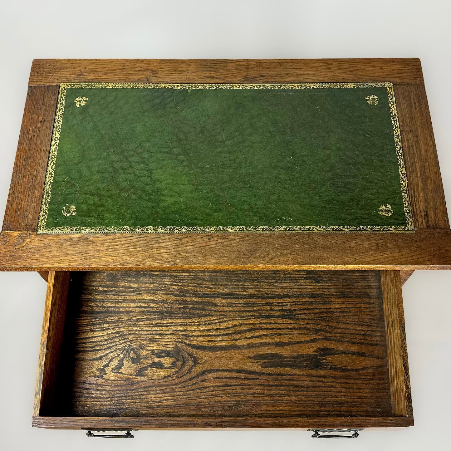 Arts & Crafts Oak Writing Side Table