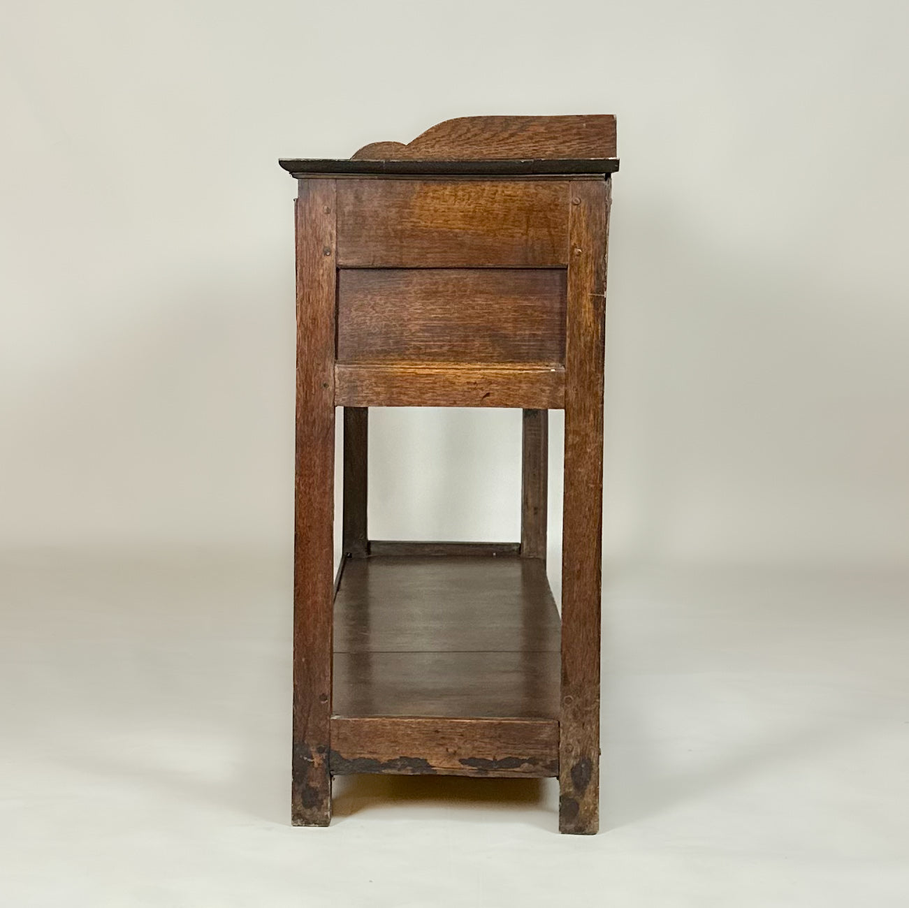 Antique Oak Console Hall Table