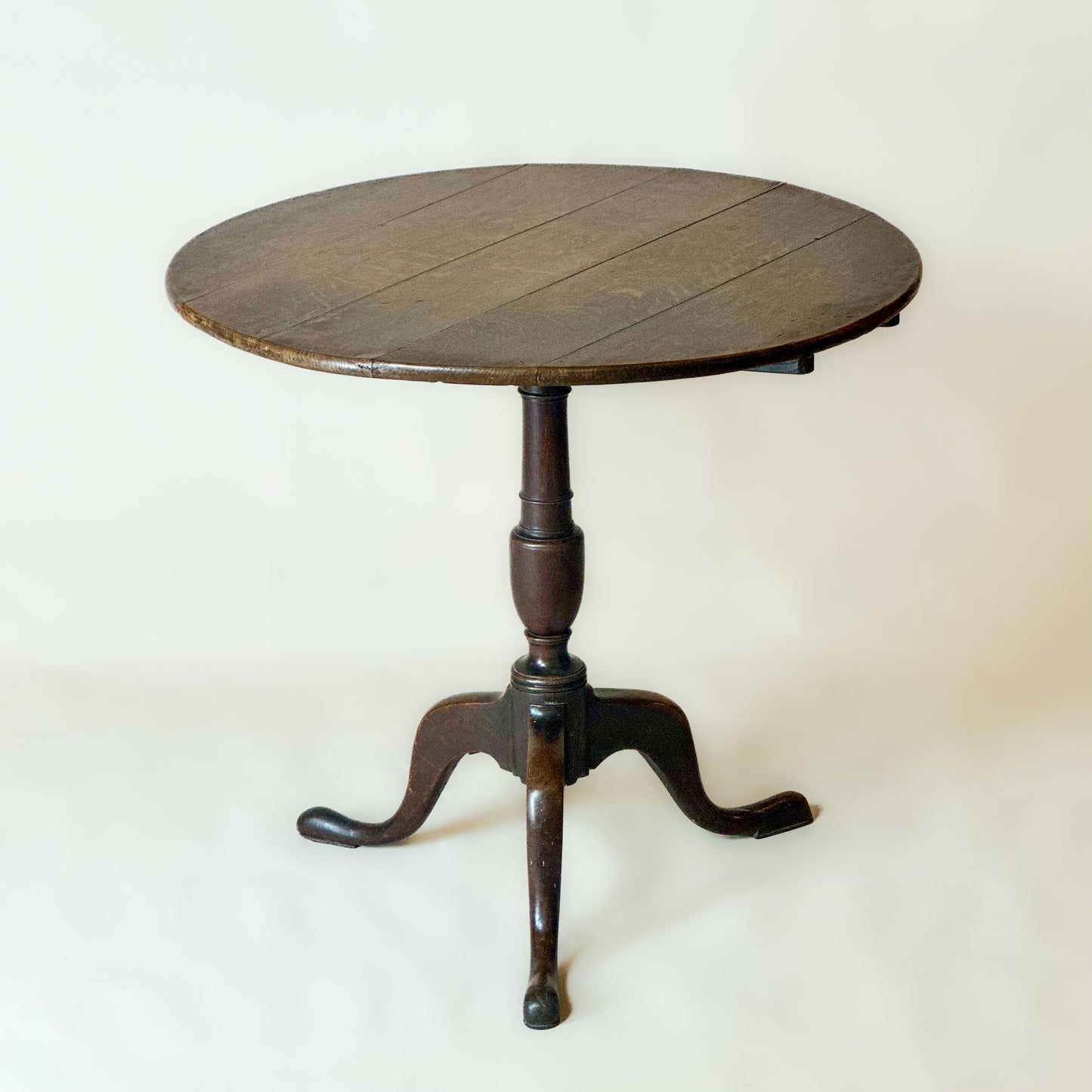 Antique Georgian Oak Tilt Top Tripod Table