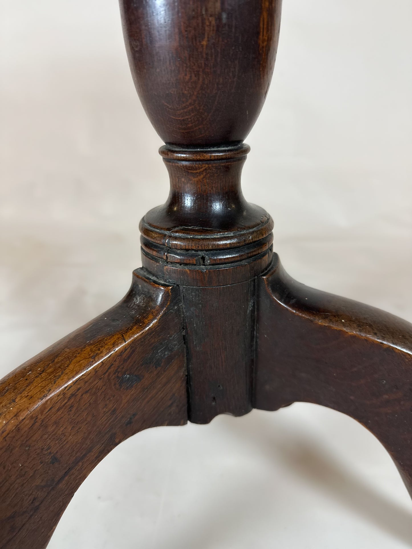 Antique Georgian Oak Tilt Top Tripod Table